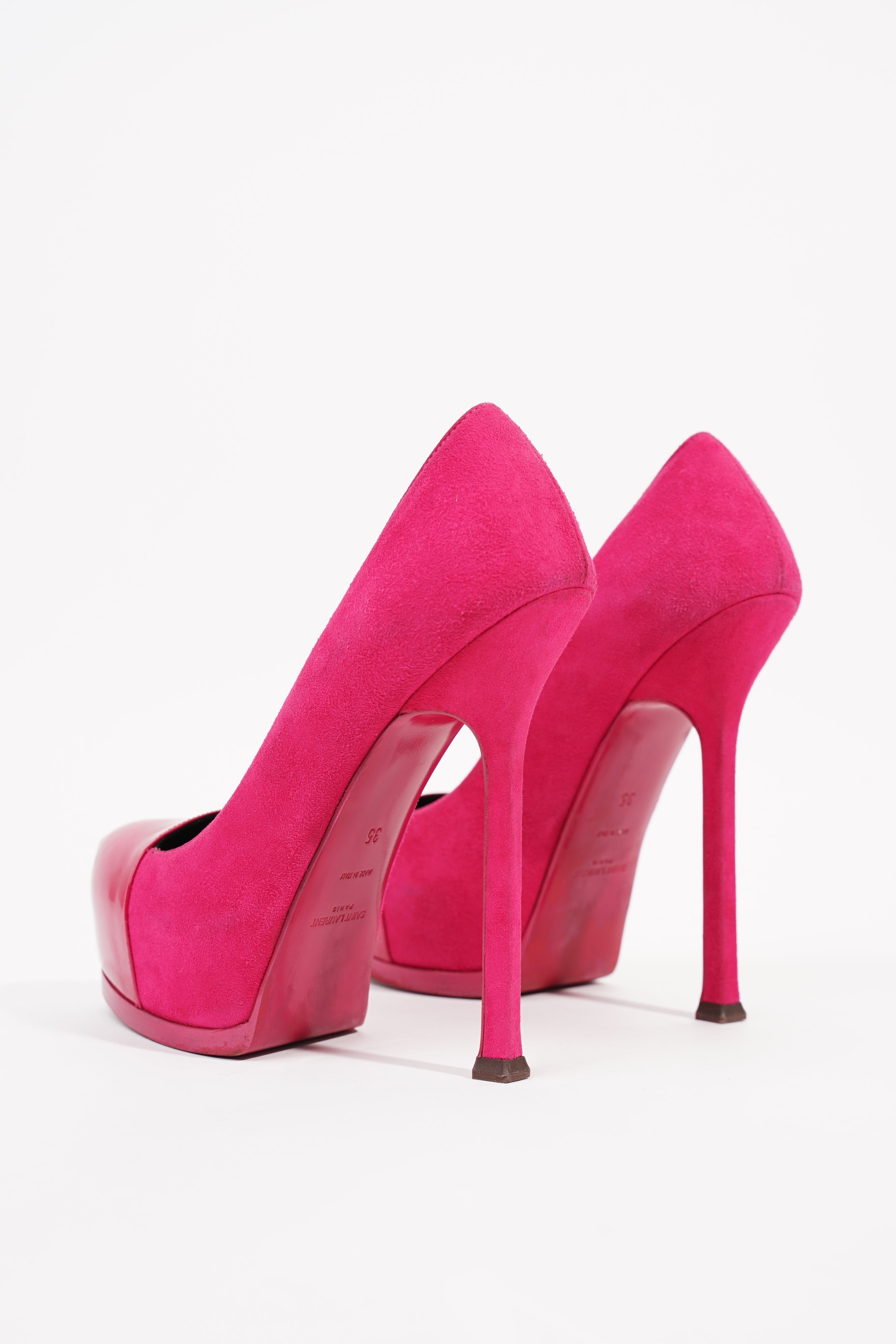Saint Laurent Womens Tribtoo Pink EU 35 / UK 2