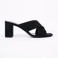 Saint Laurent Womens Lou Lou 70 Mule Black EU 38.5 / UK 5.5
