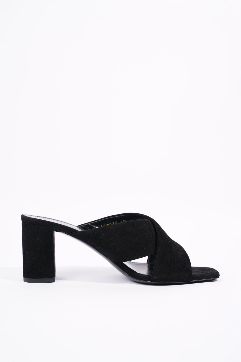Saint Laurent Womens Lou Lou 70 Mule Black EU 38.5 / UK 5.5