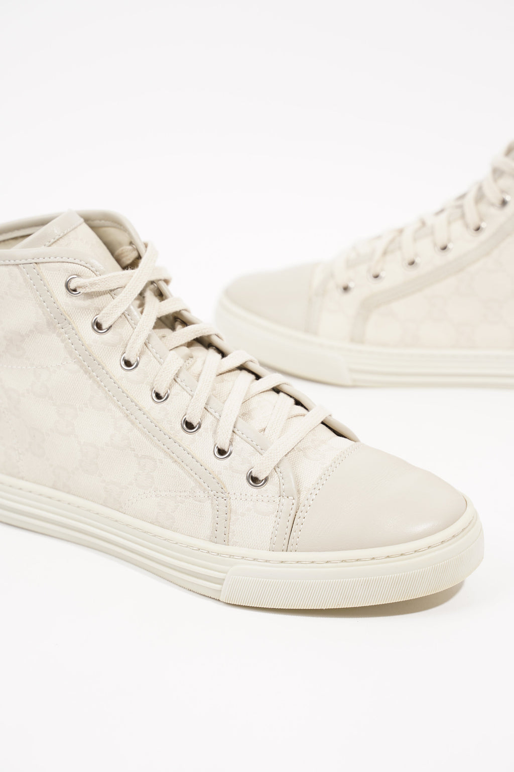 Gucci Womens GG High Top Beige EU 37.5 / UK 4.5