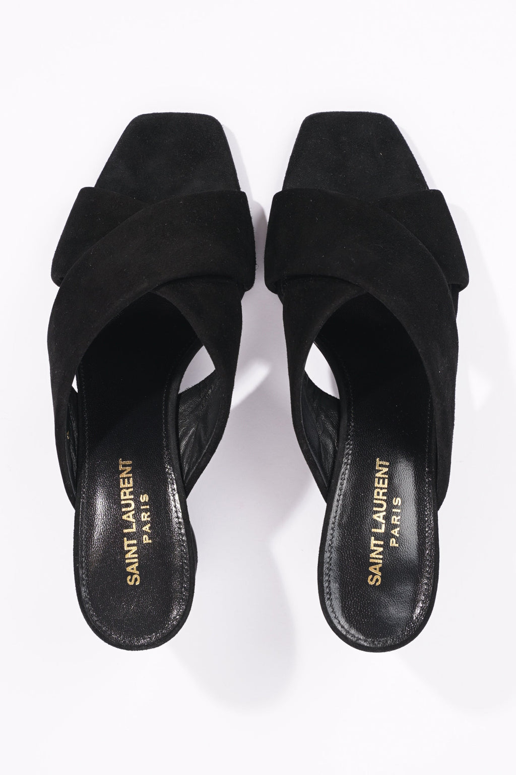 Saint Laurent Womens Lou Lou 70 Mule Black EU 38.5 / UK 5.5