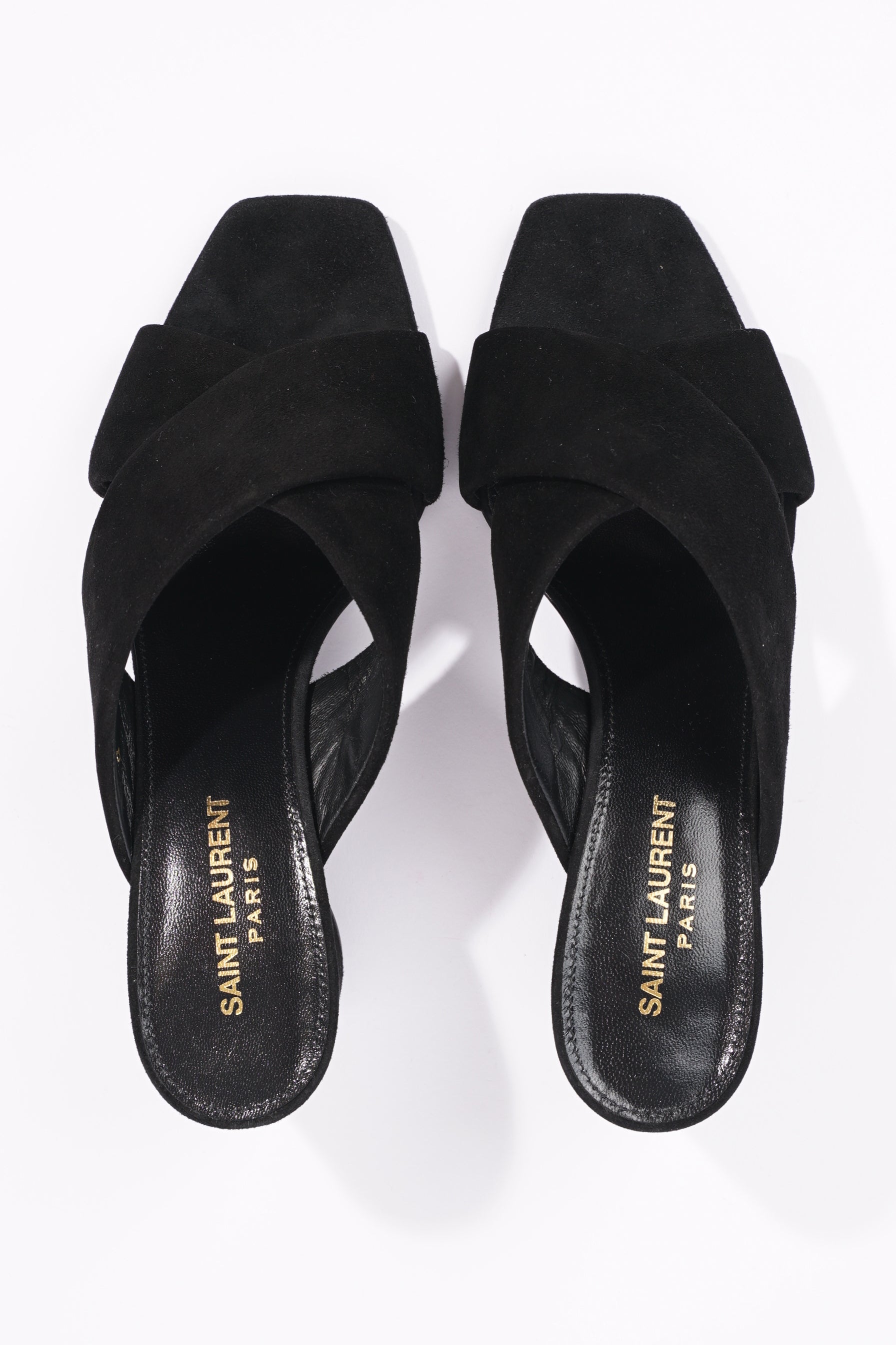 Saint Laurent Womens Lou Lou 70 Mule Black EU 38.5 / UK 5.5