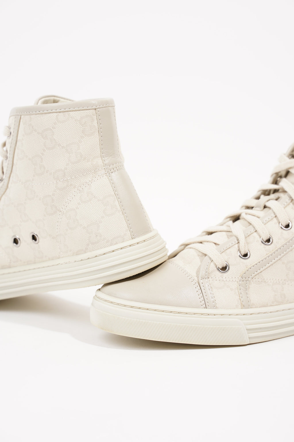 Gucci Womens GG High Top Beige EU 37.5 / UK 4.5