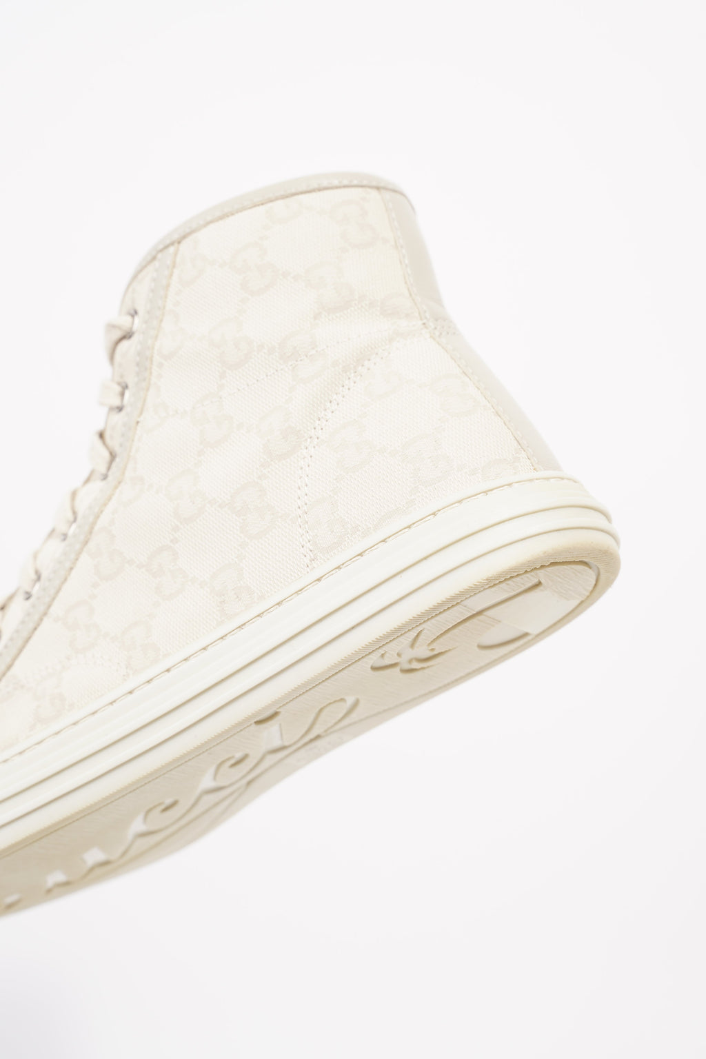 Gucci Womens GG High Top Beige EU 37.5 / UK 4.5