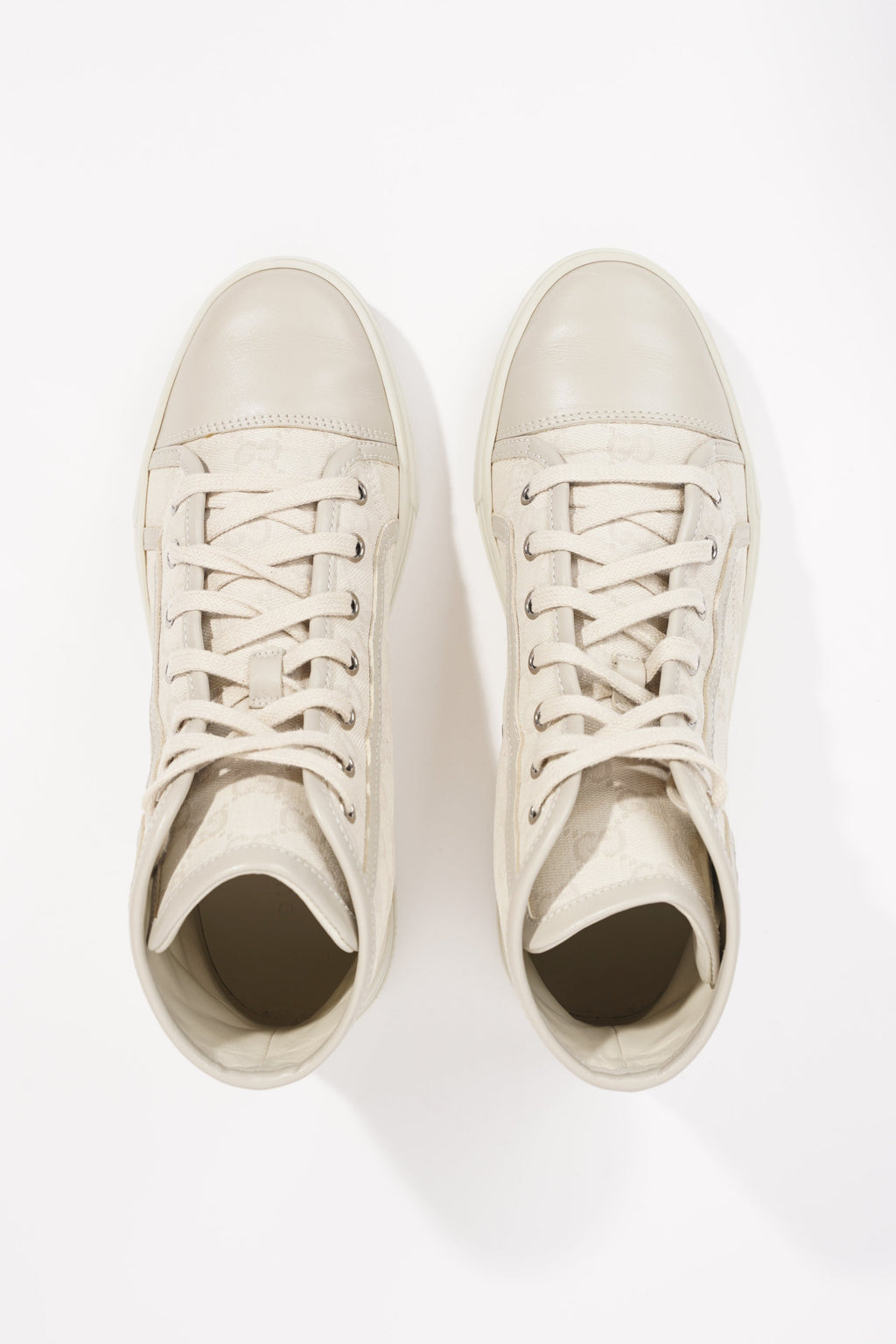 Gucci Womens GG High Top Beige EU 37.5 / UK 4.5