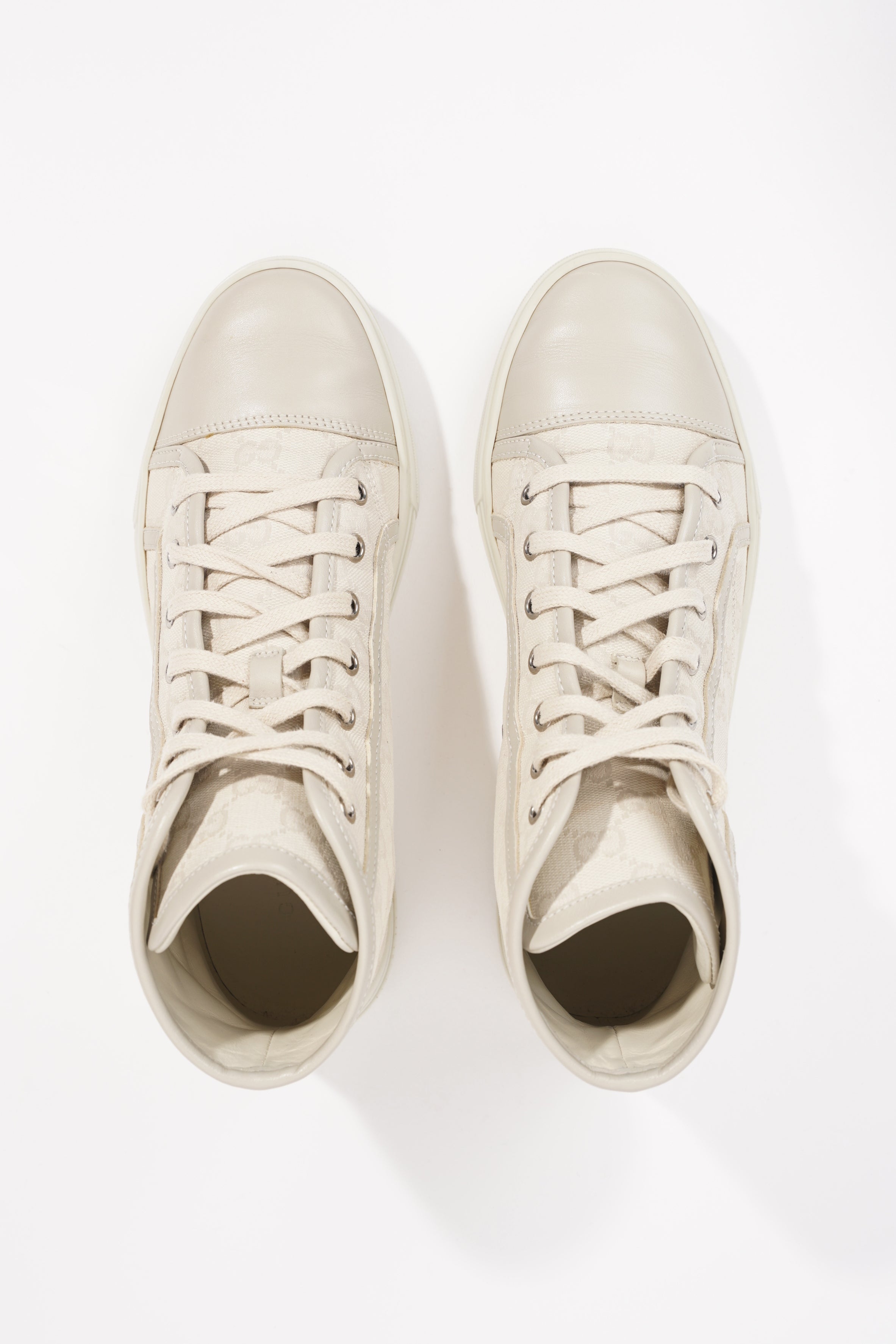 Gucci Womens GG High Top Beige EU 37.5 / UK 4.5