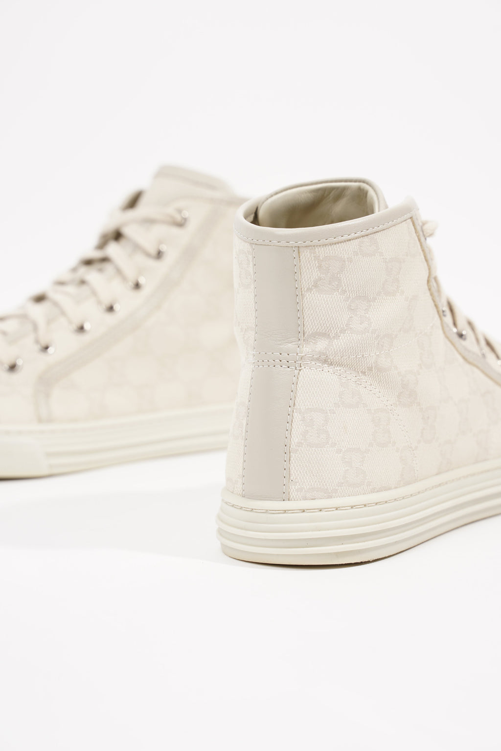 Gucci Womens GG High Top Beige EU 37.5 / UK 4.5