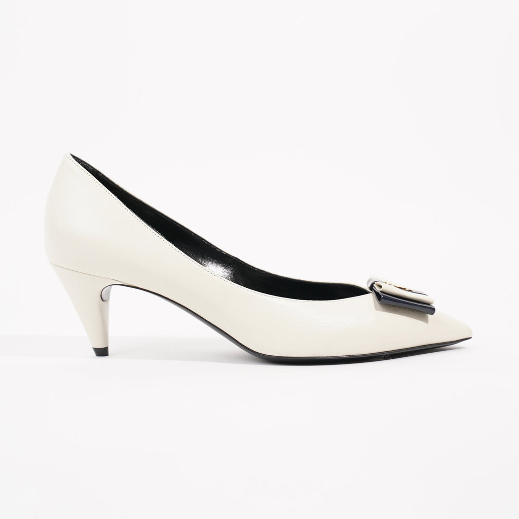 Saint Laurent Womens Anais 55 Cream EU 37 / UK 4
