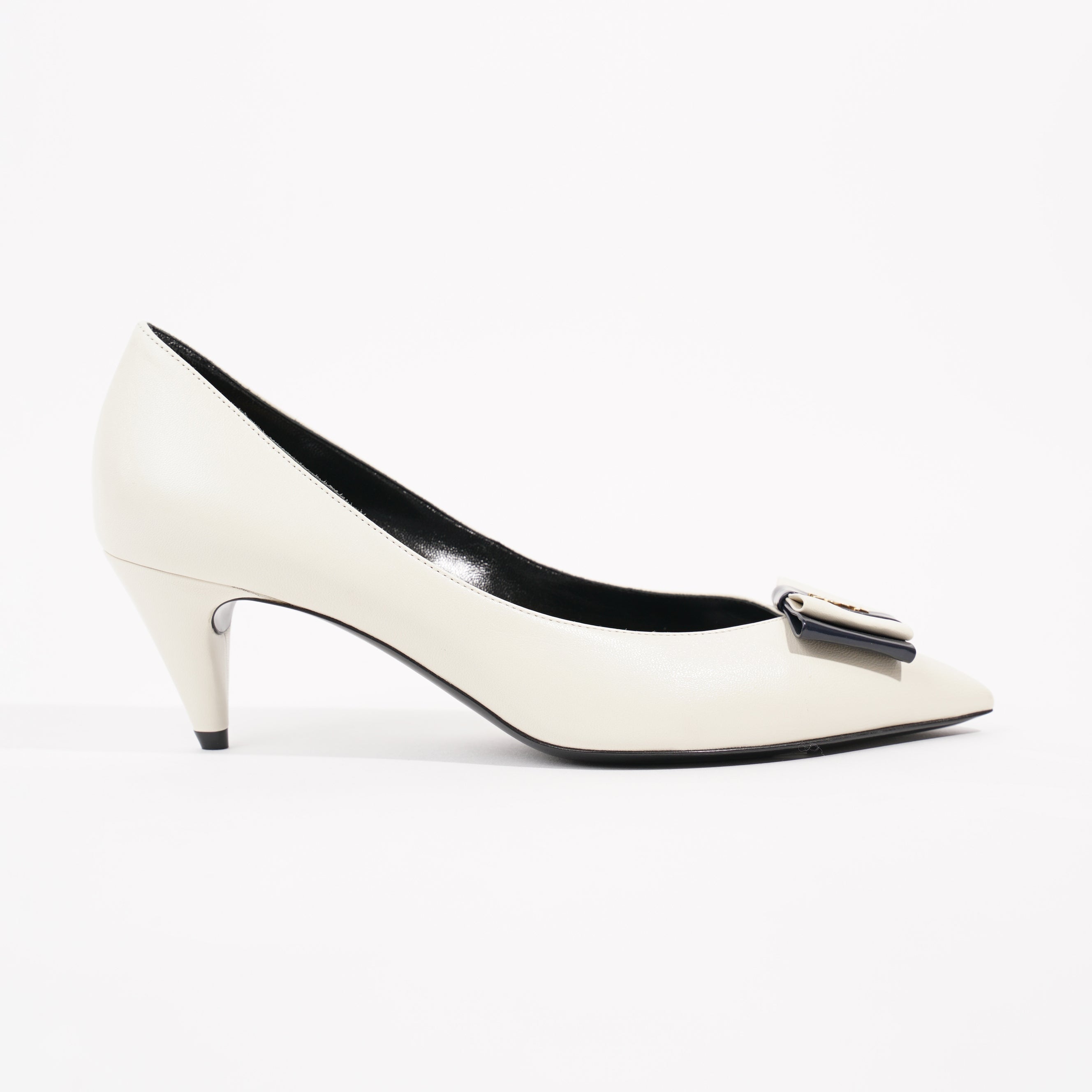 Saint Laurent Womens Anais 55 Cream EU 37 / UK 4