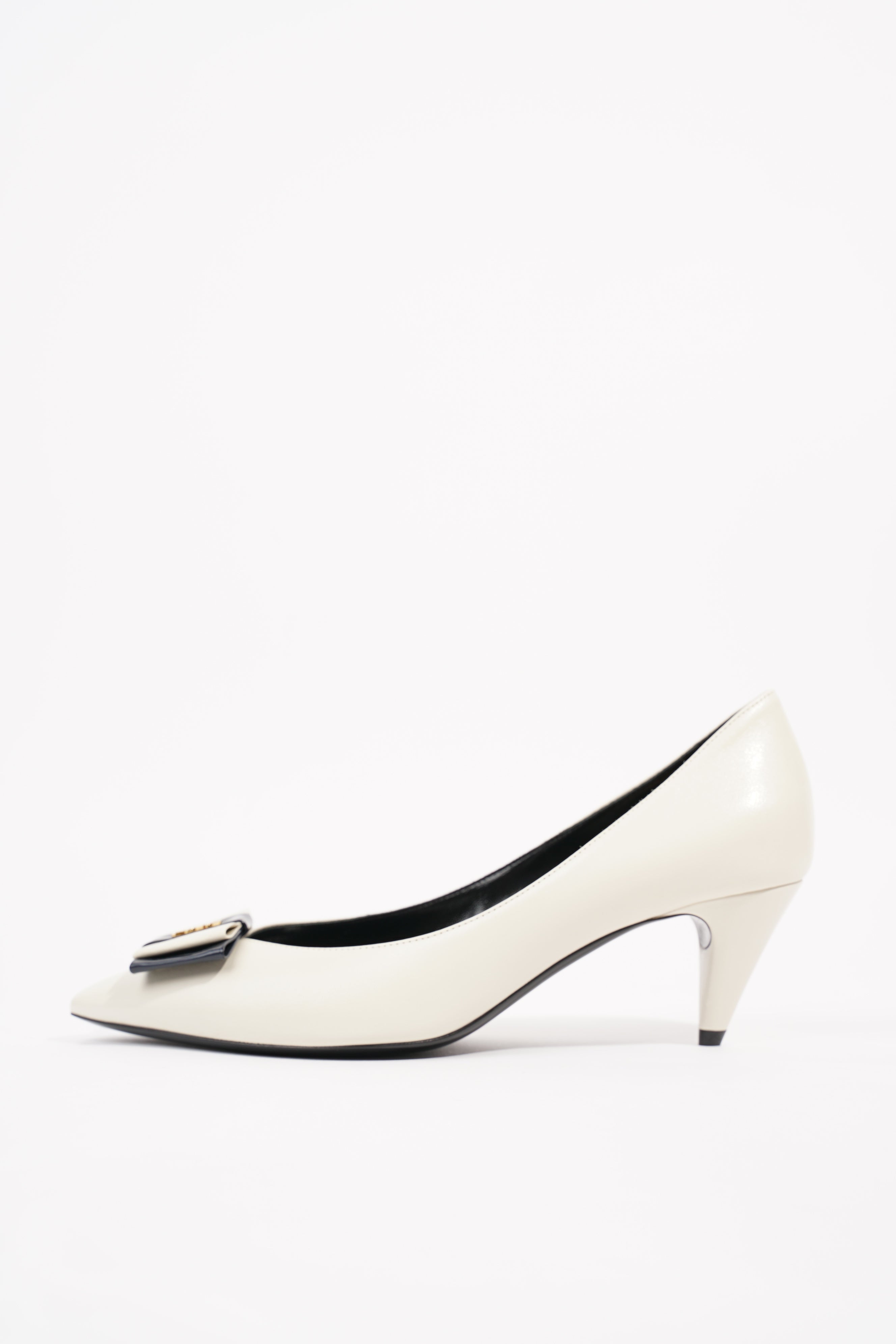 Saint Laurent Womens Anais 55 Cream EU 37 / UK 4