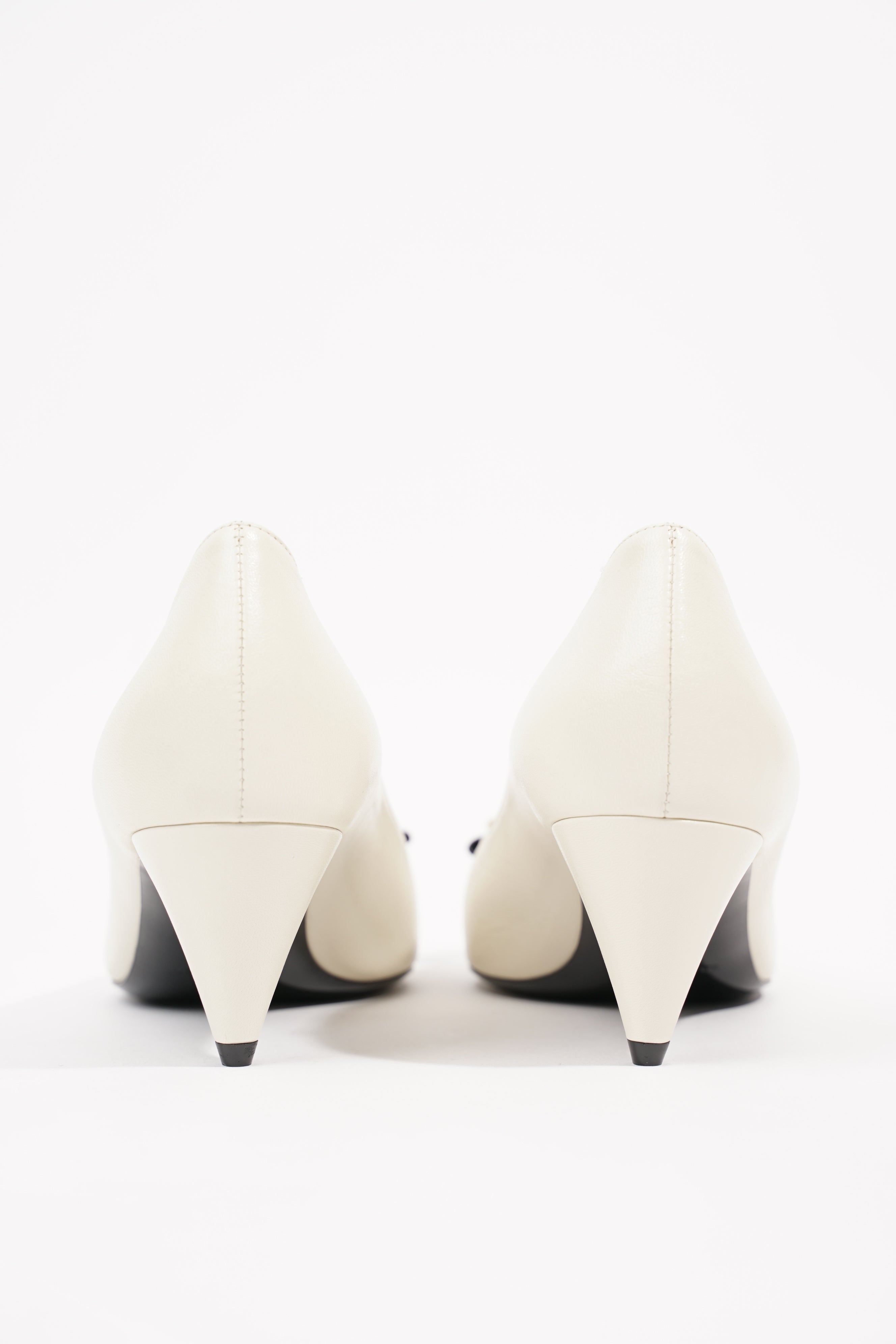Saint Laurent Womens Anais 55 Cream EU 37 / UK 4