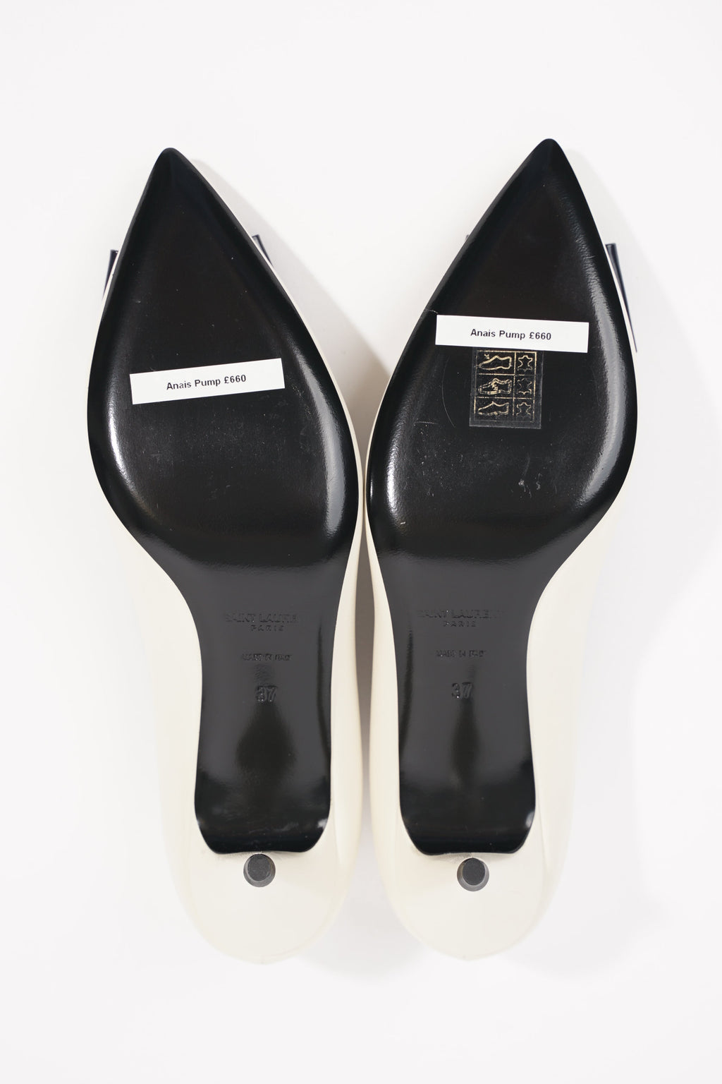 Saint Laurent Womens Anais 55 Cream EU 37 / UK 4
