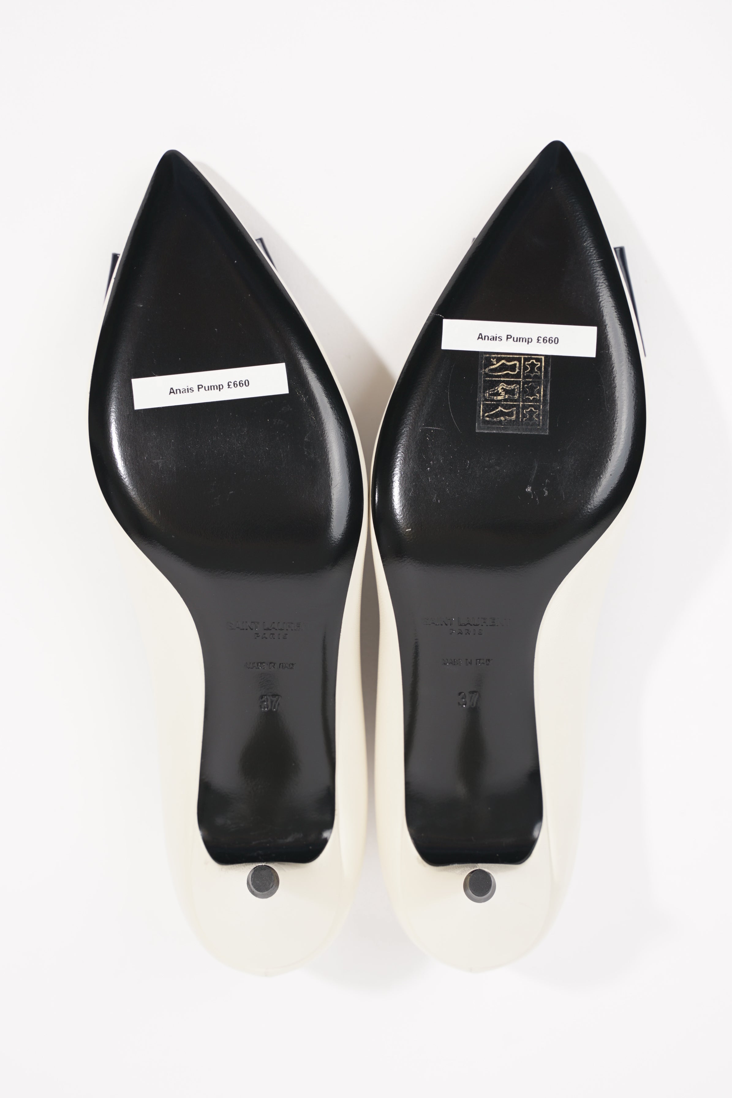 Saint Laurent Womens Anais 55 Cream EU 37 / UK 4