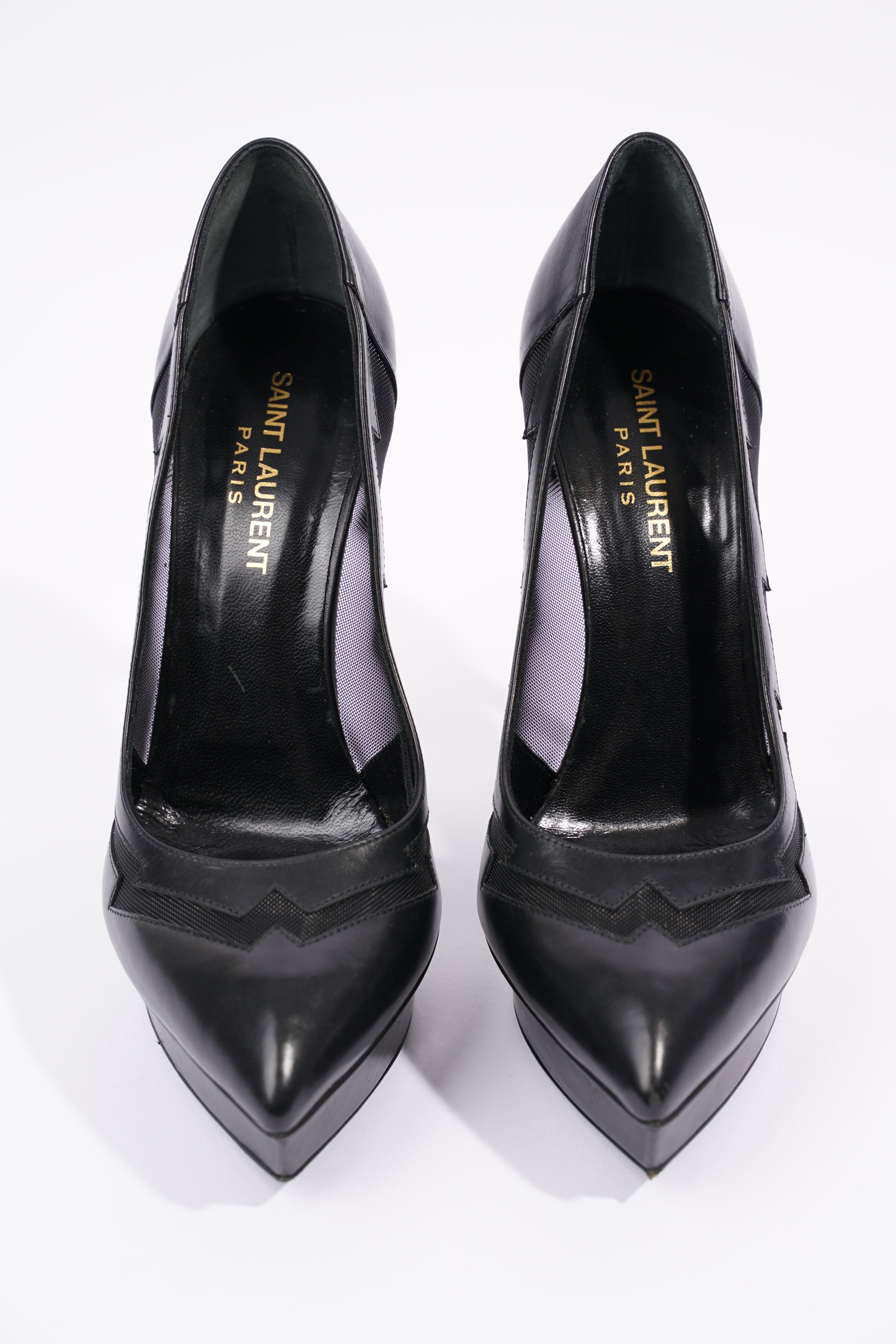 Saint Laurent Womens Janis Net 105 Black EU 37 / UK 4