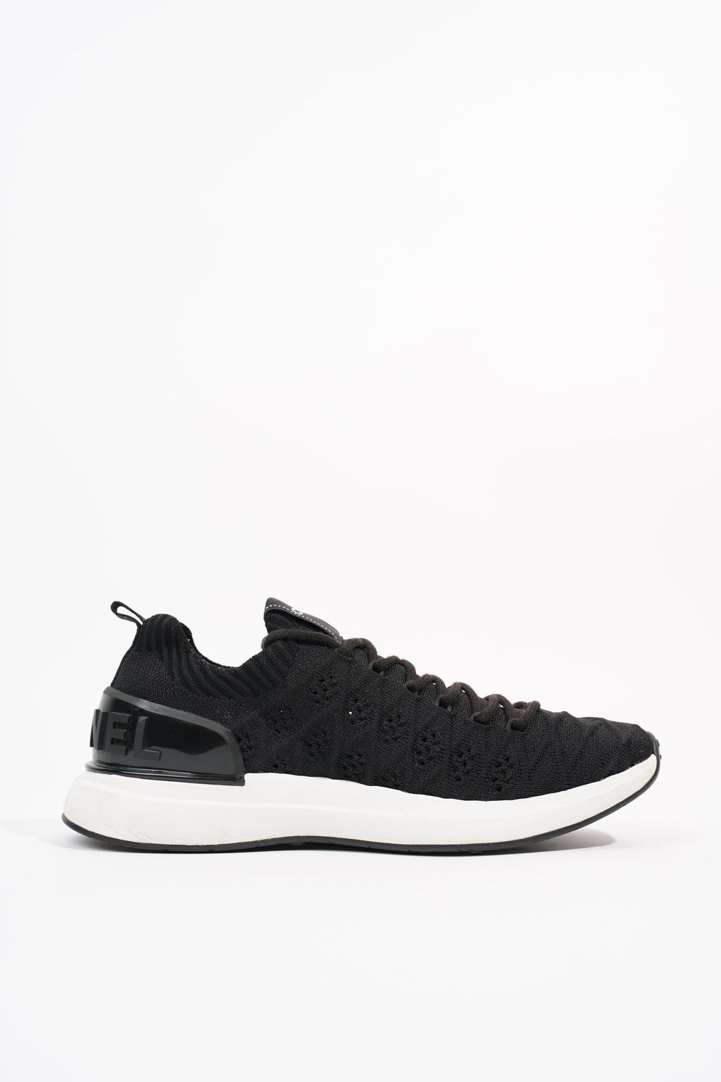 Chanel Womens Knitted Sneaker Black EU 38 / UK 5