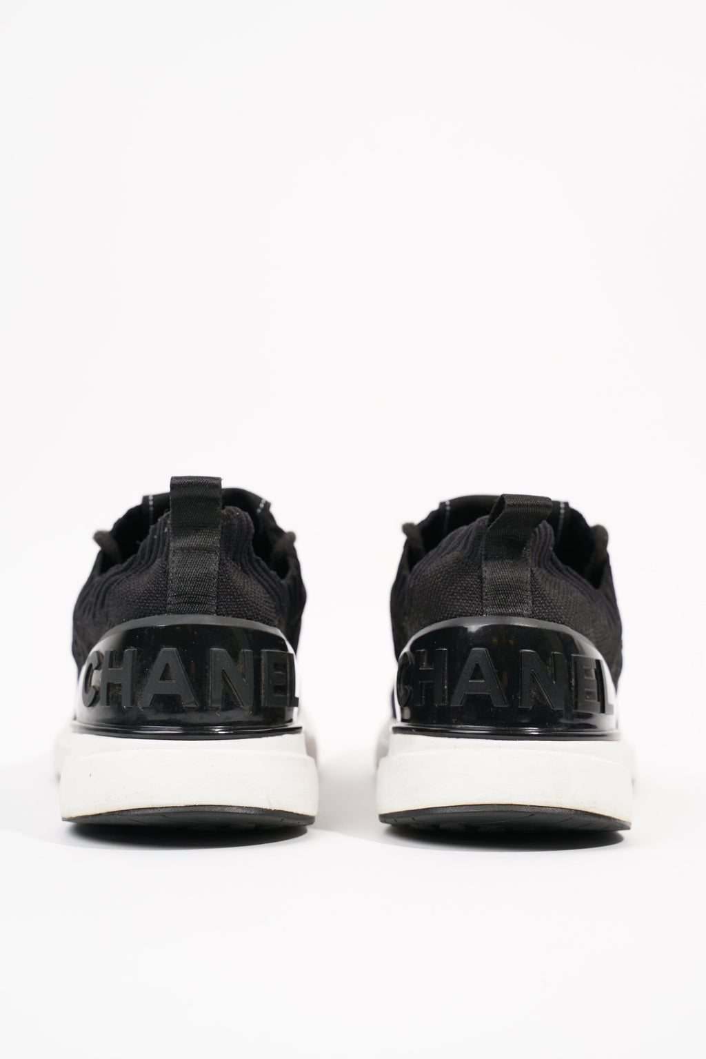 Chanel Womens Knitted Sneaker Black EU 38 / UK 5