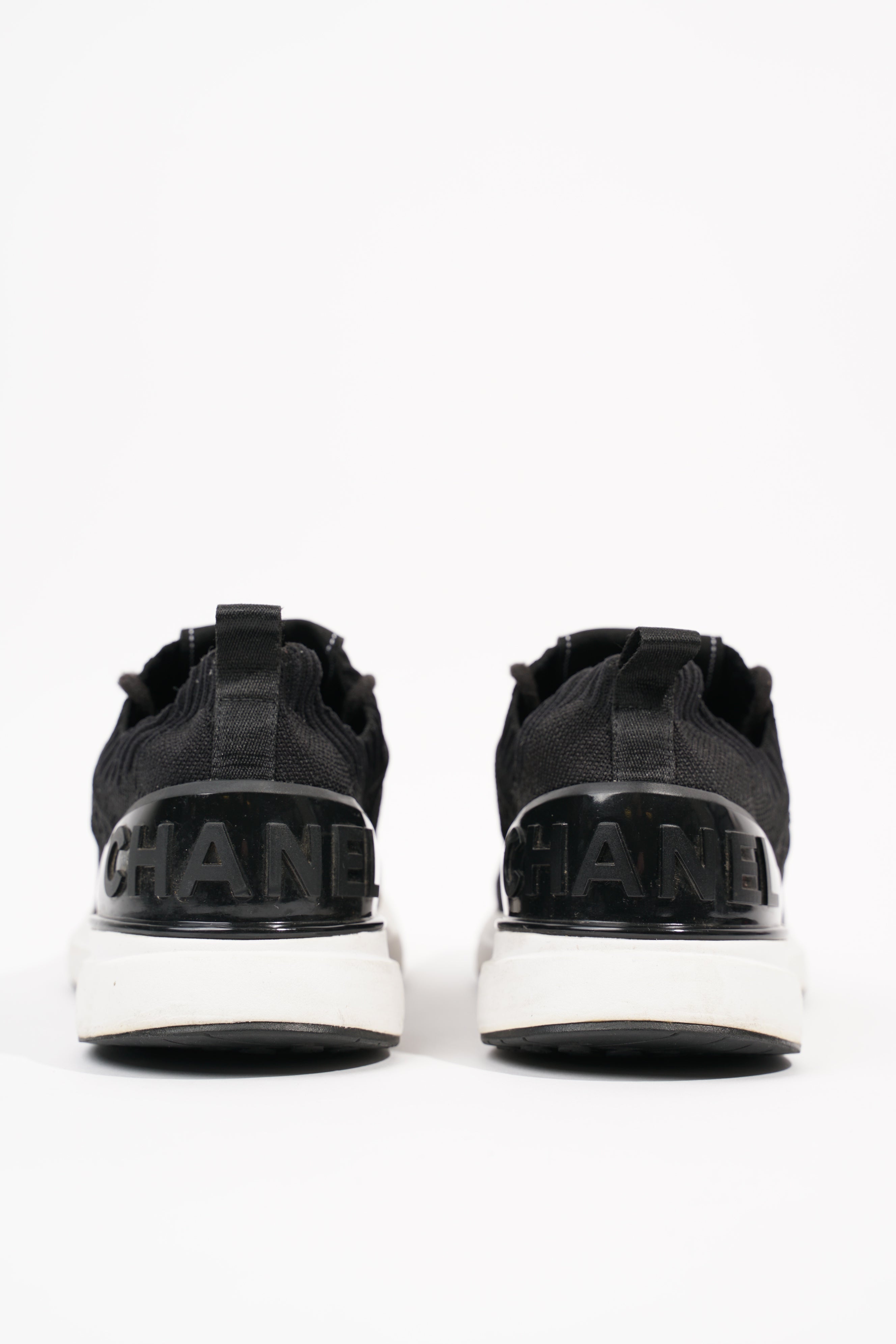 Chanel Womens Knitted Sneaker Black EU 38 / UK 5