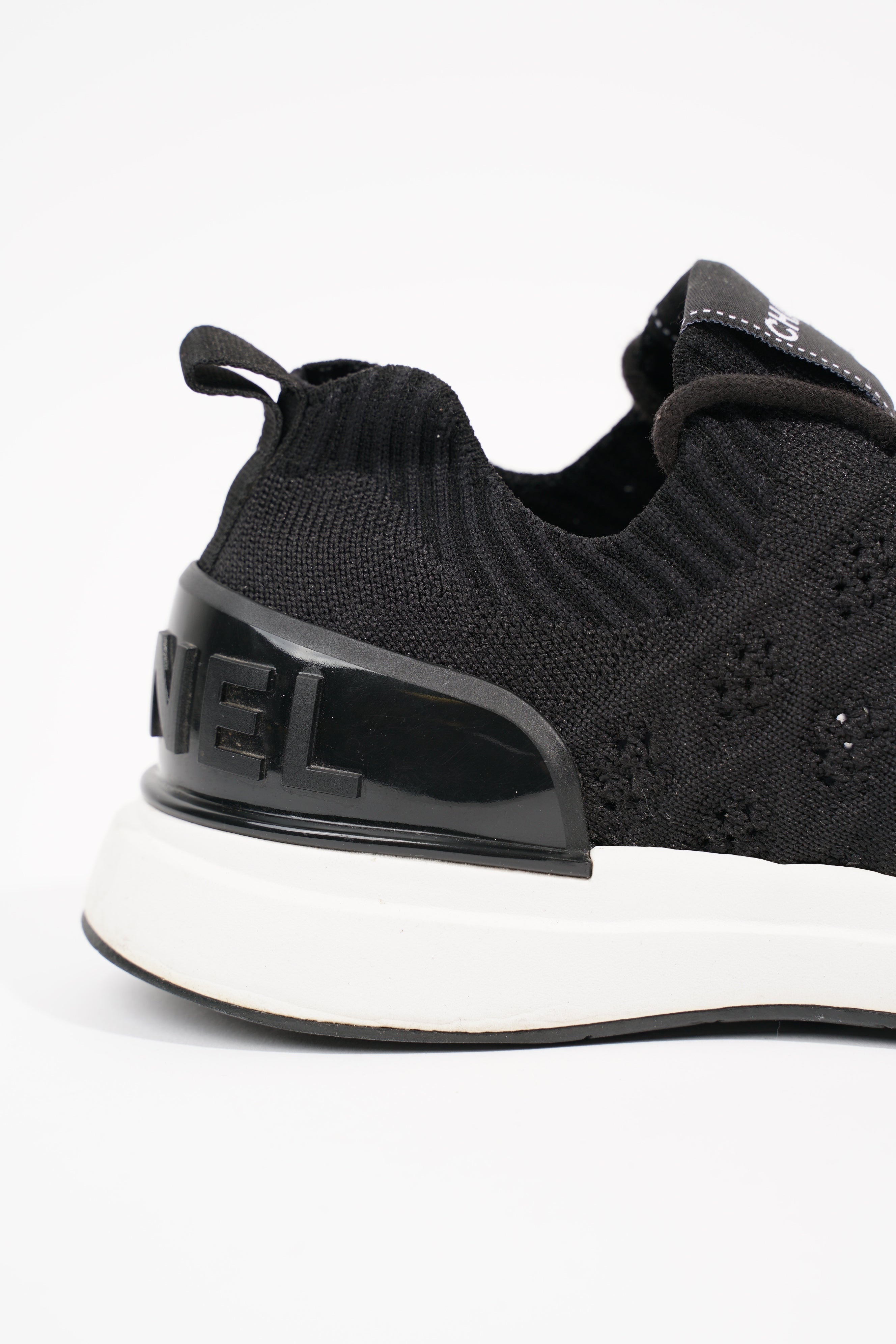 Chanel Womens Knitted Sneaker Black EU 38 / UK 5