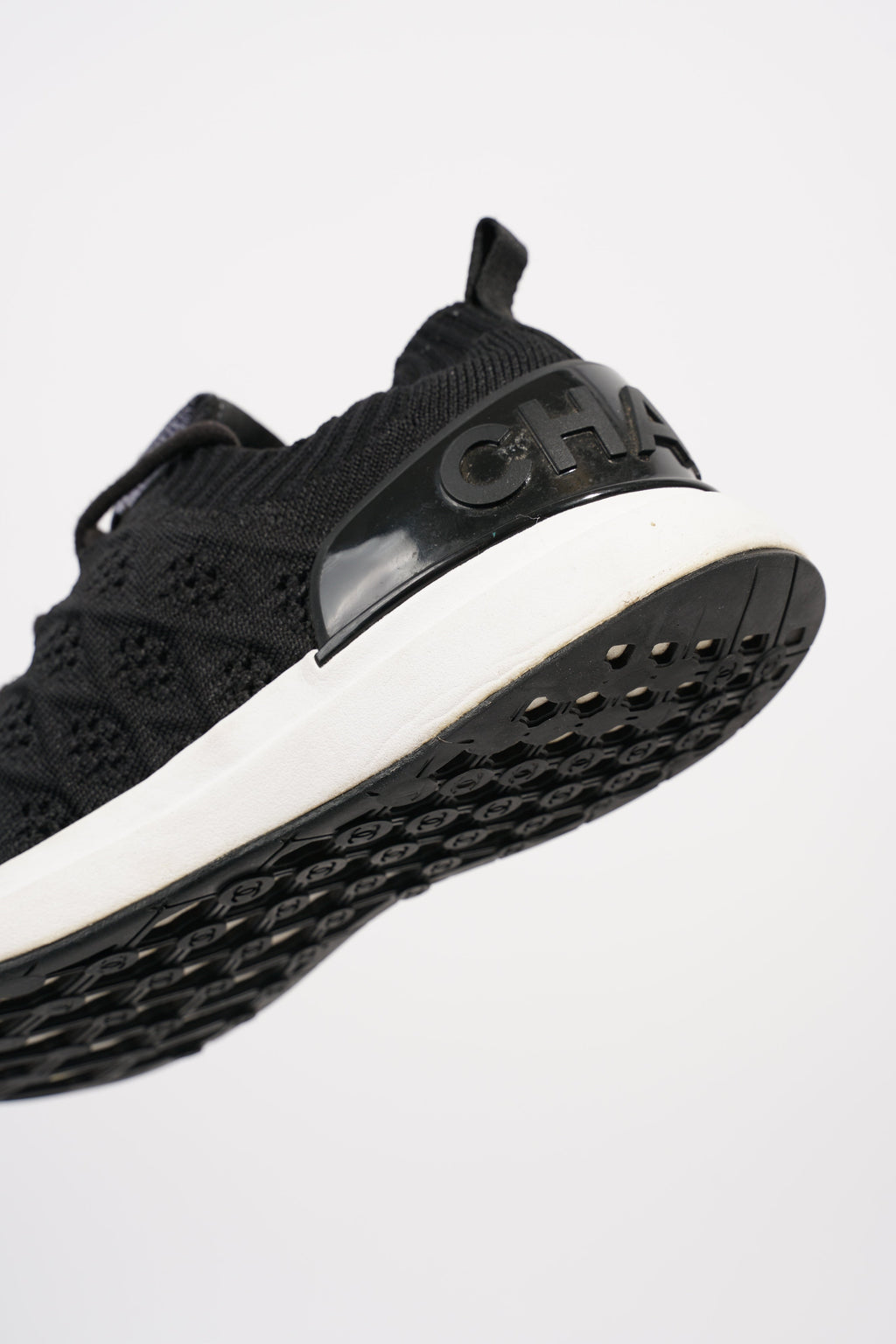 Chanel Womens Knitted Sneaker Black EU 38 / UK 5
