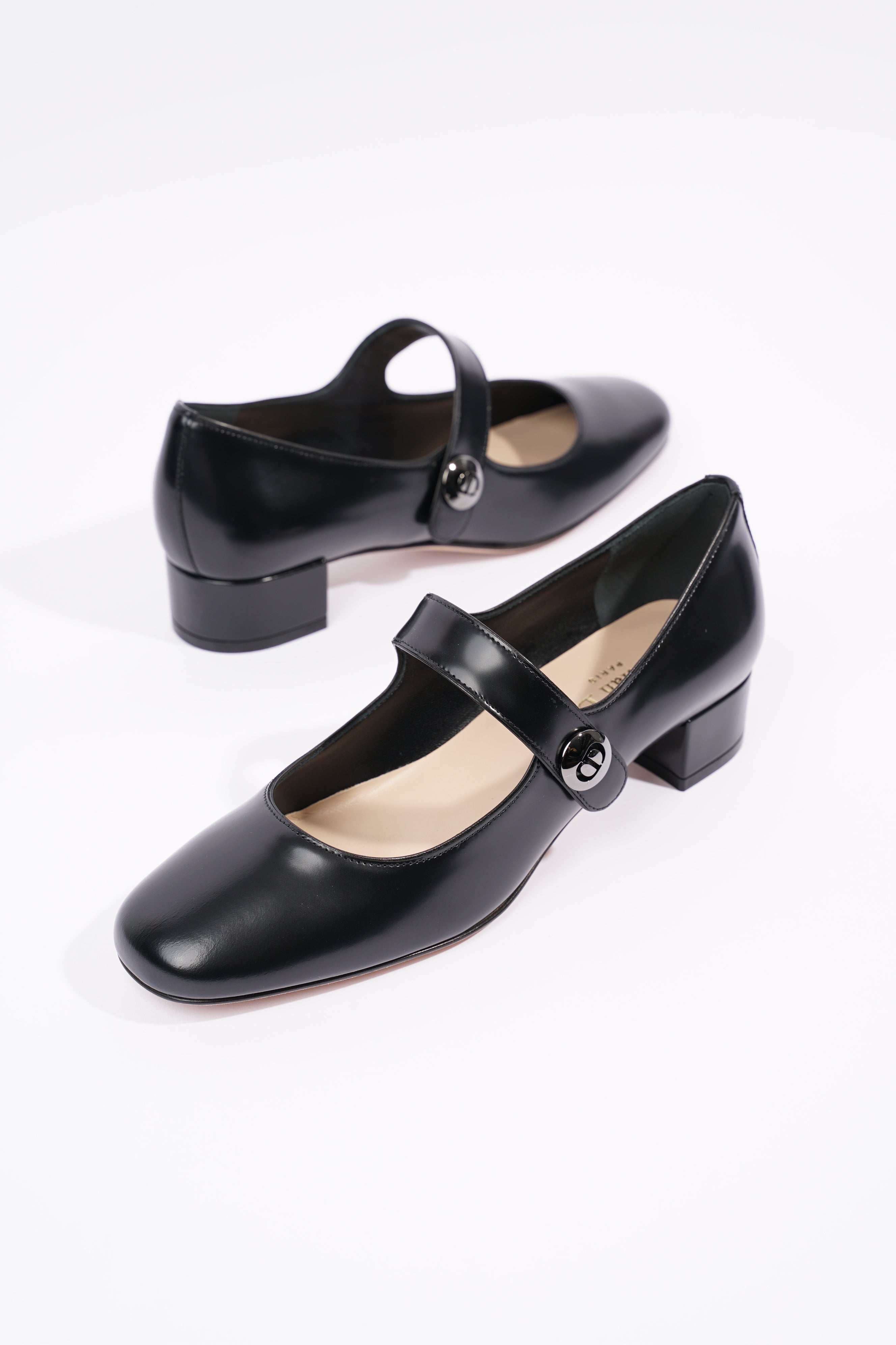 Christian Dior Womens D Doll Mary Jane Black EU 36 / UK 3