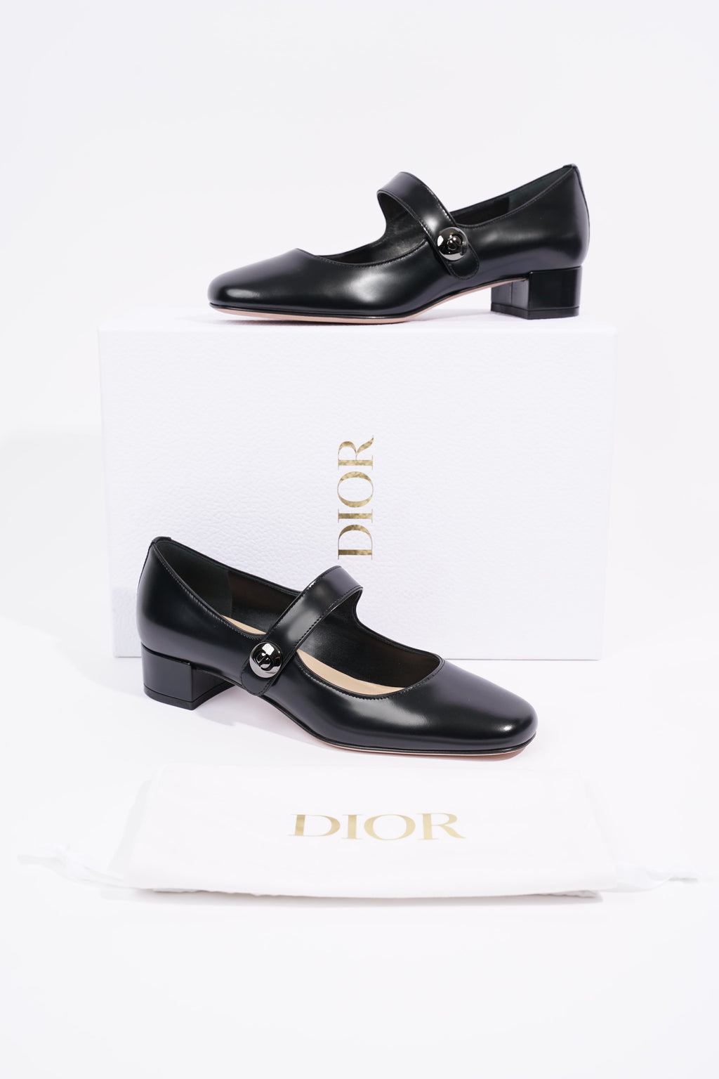 Christian Dior Womens D Doll Mary Jane Black EU 36 / UK 3