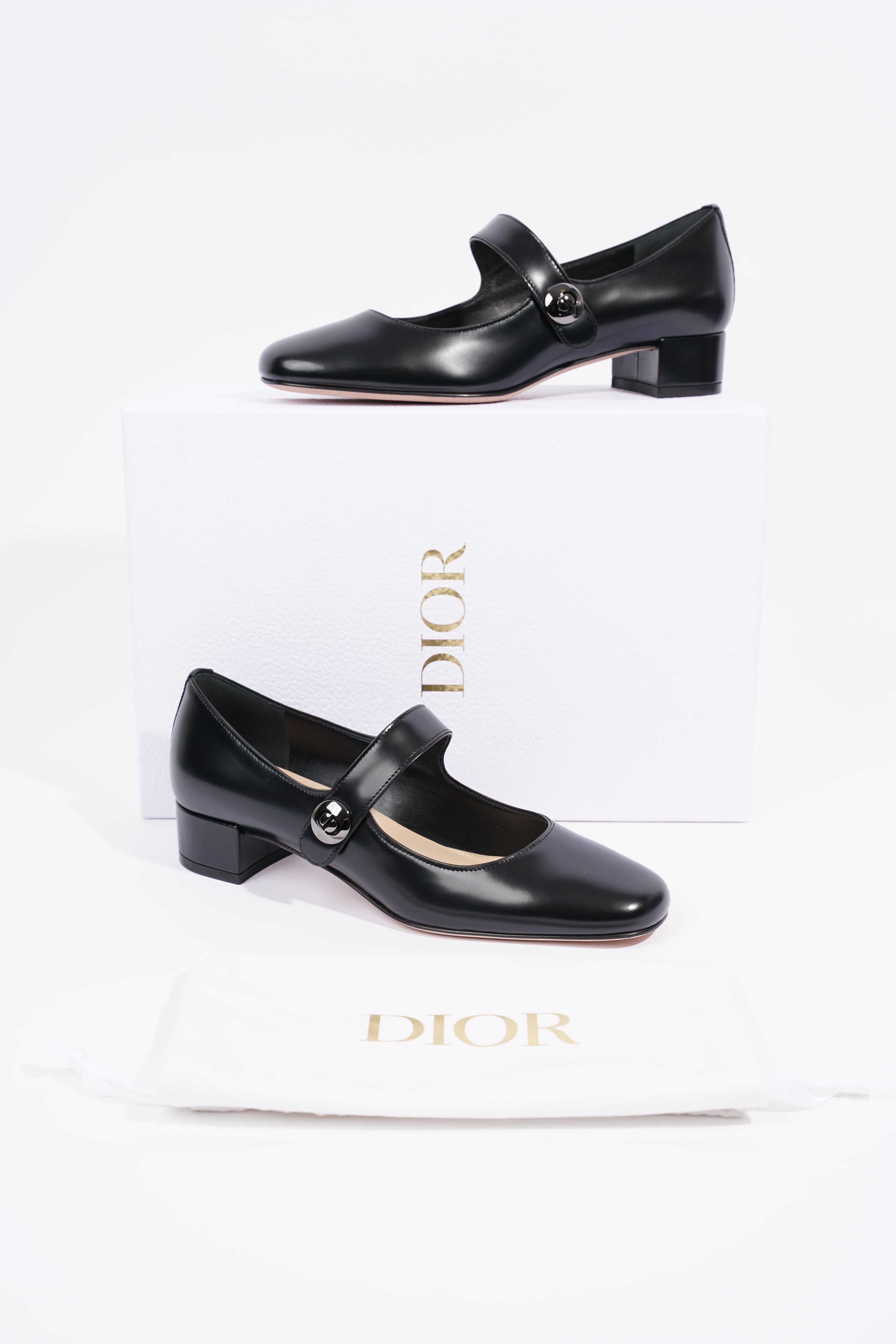 Christian Dior Womens D Doll Mary Jane Black EU 36 / UK 3