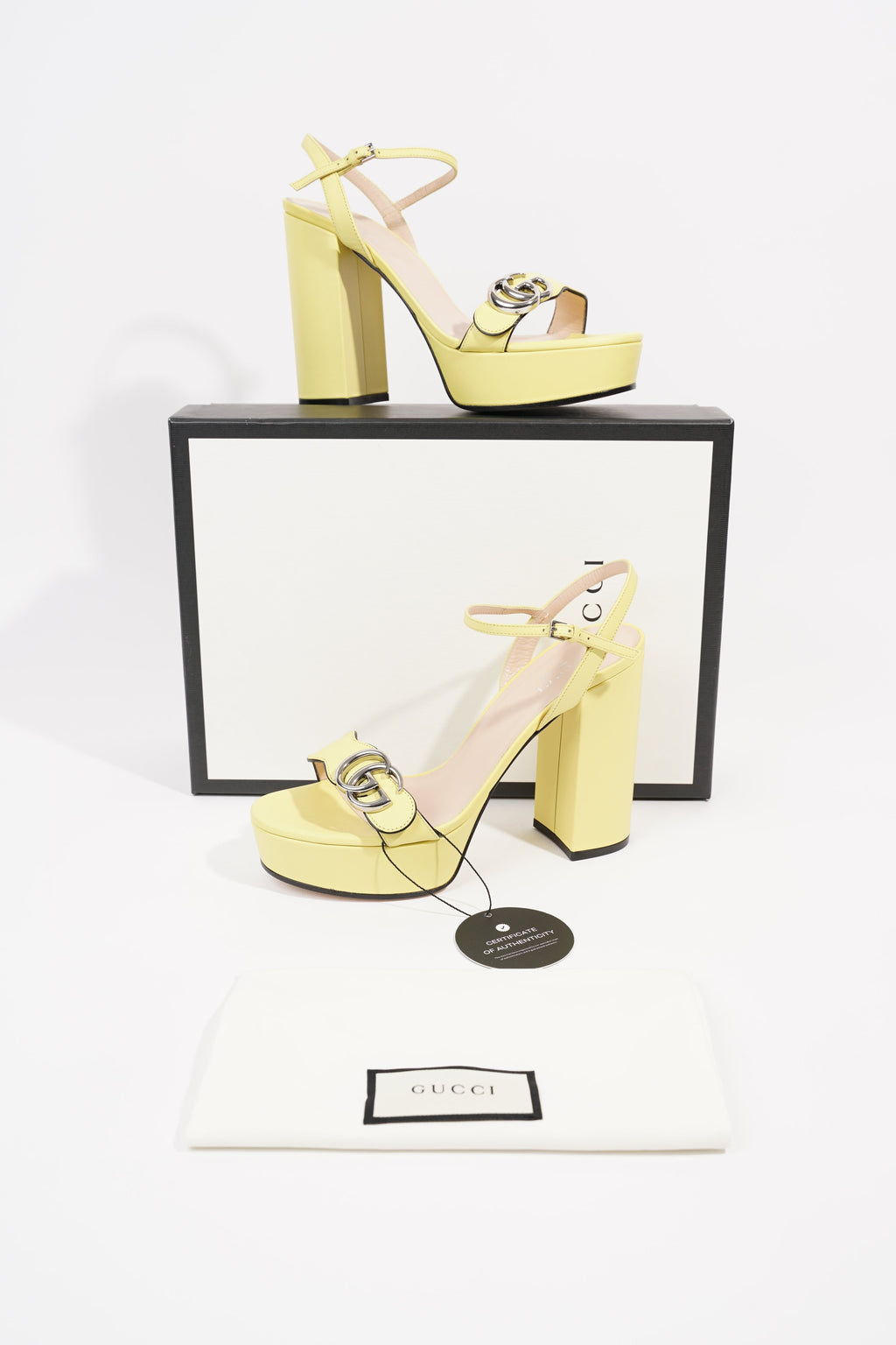 Gucci Womens Marmont Sandal Banana EU 38.5 / UK 5.5
