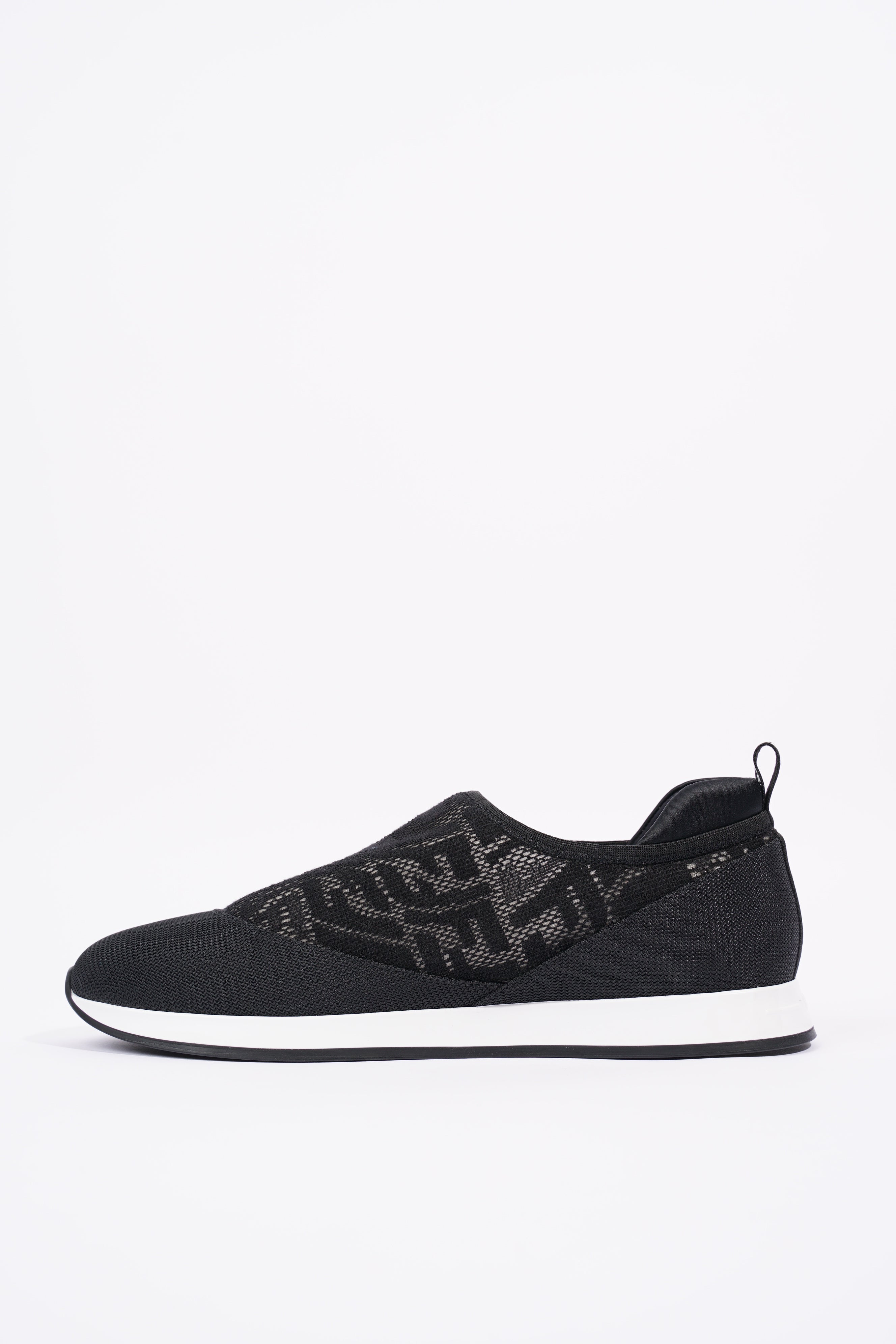 Fendi Womens Slip On Sneaker Black / White EU 39 / UK 6
