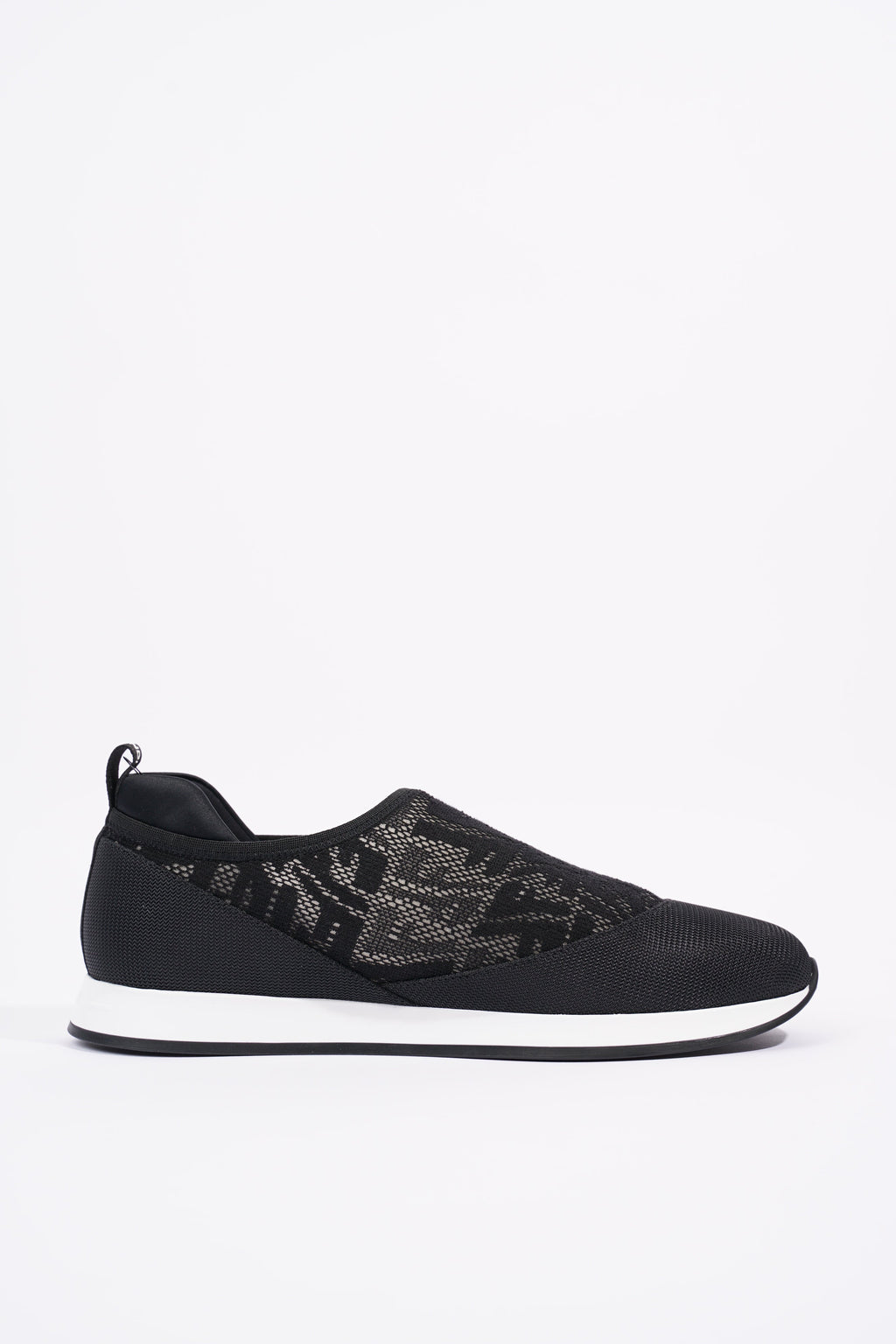 Fendi Womens Slip On Sneaker Black / White EU 39 / UK 6
