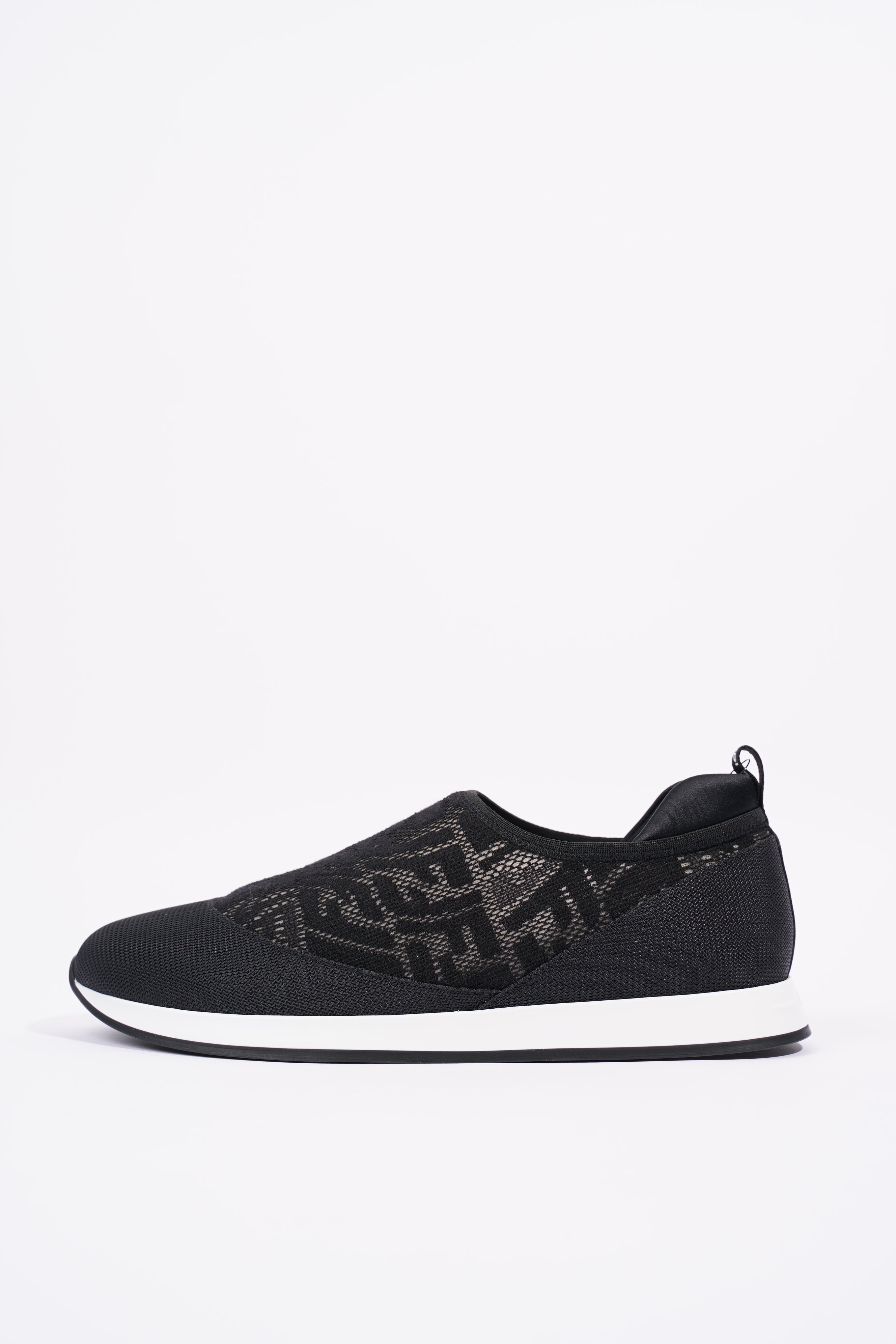 Fendi Womens Slip On Sneaker Black / White EU 39 / UK 6