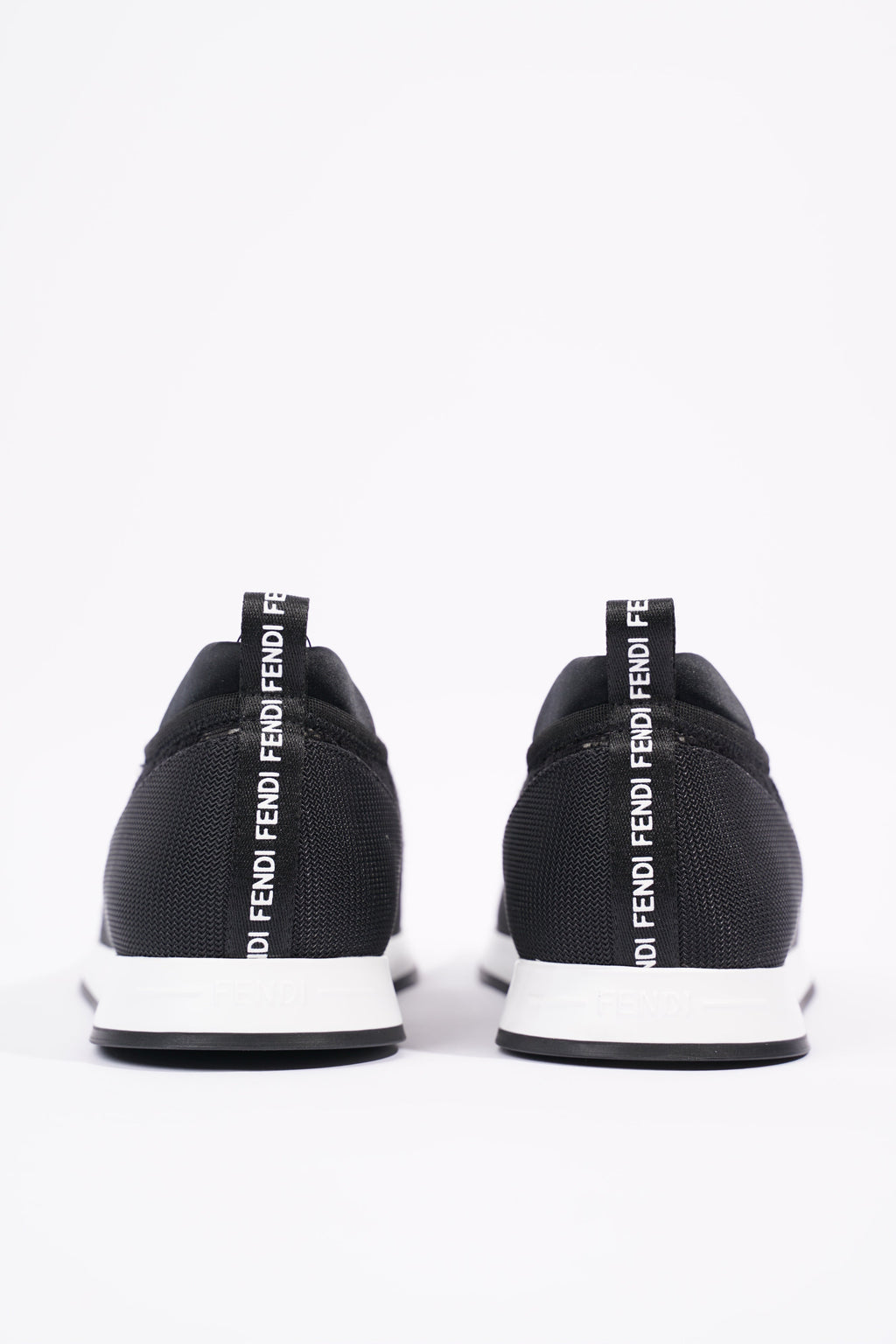 Fendi Womens Slip On Sneaker Black / White EU 39 / UK 6