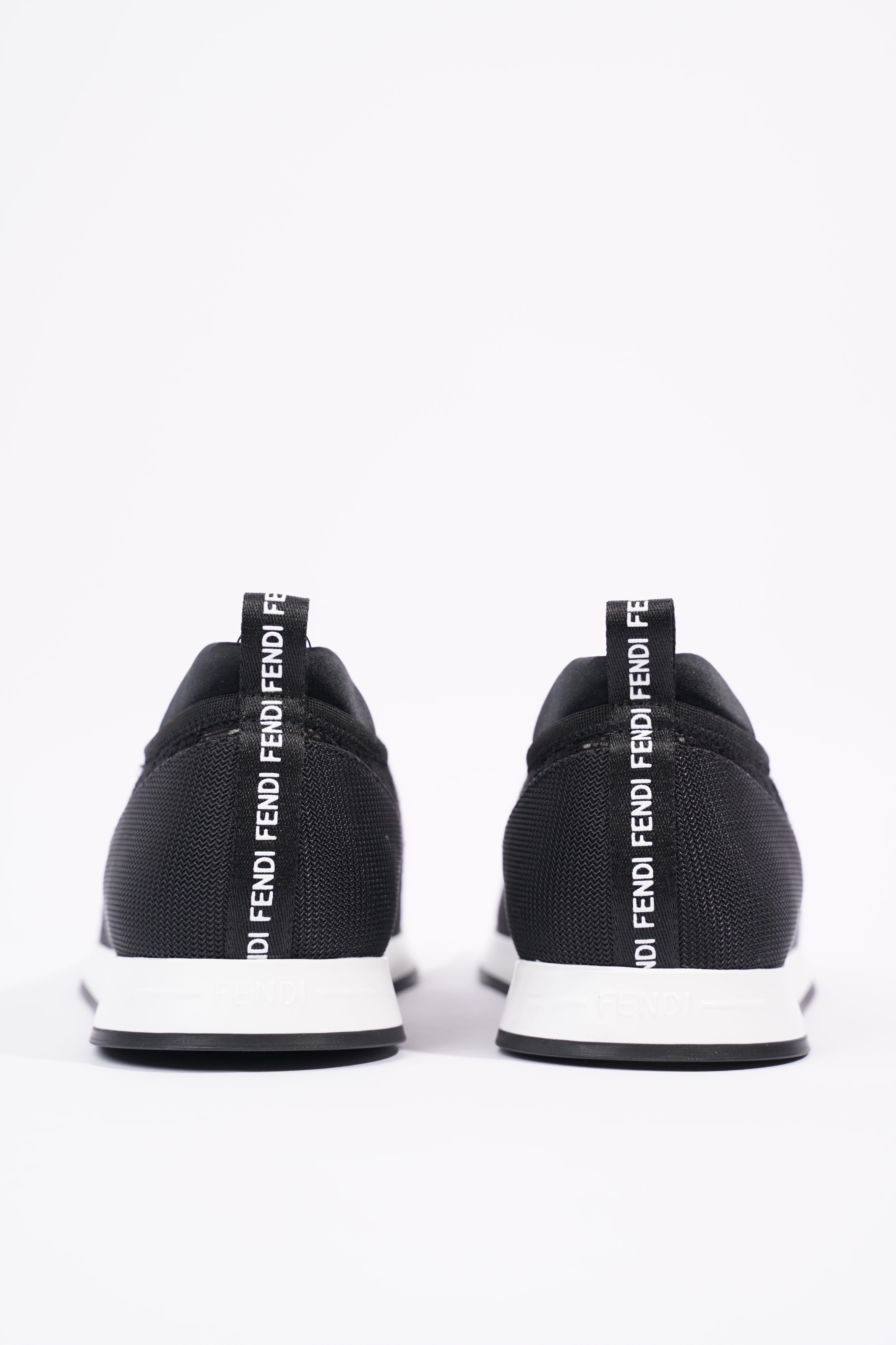 Fendi Womens Slip On Sneaker Black / White EU 39 / UK 6