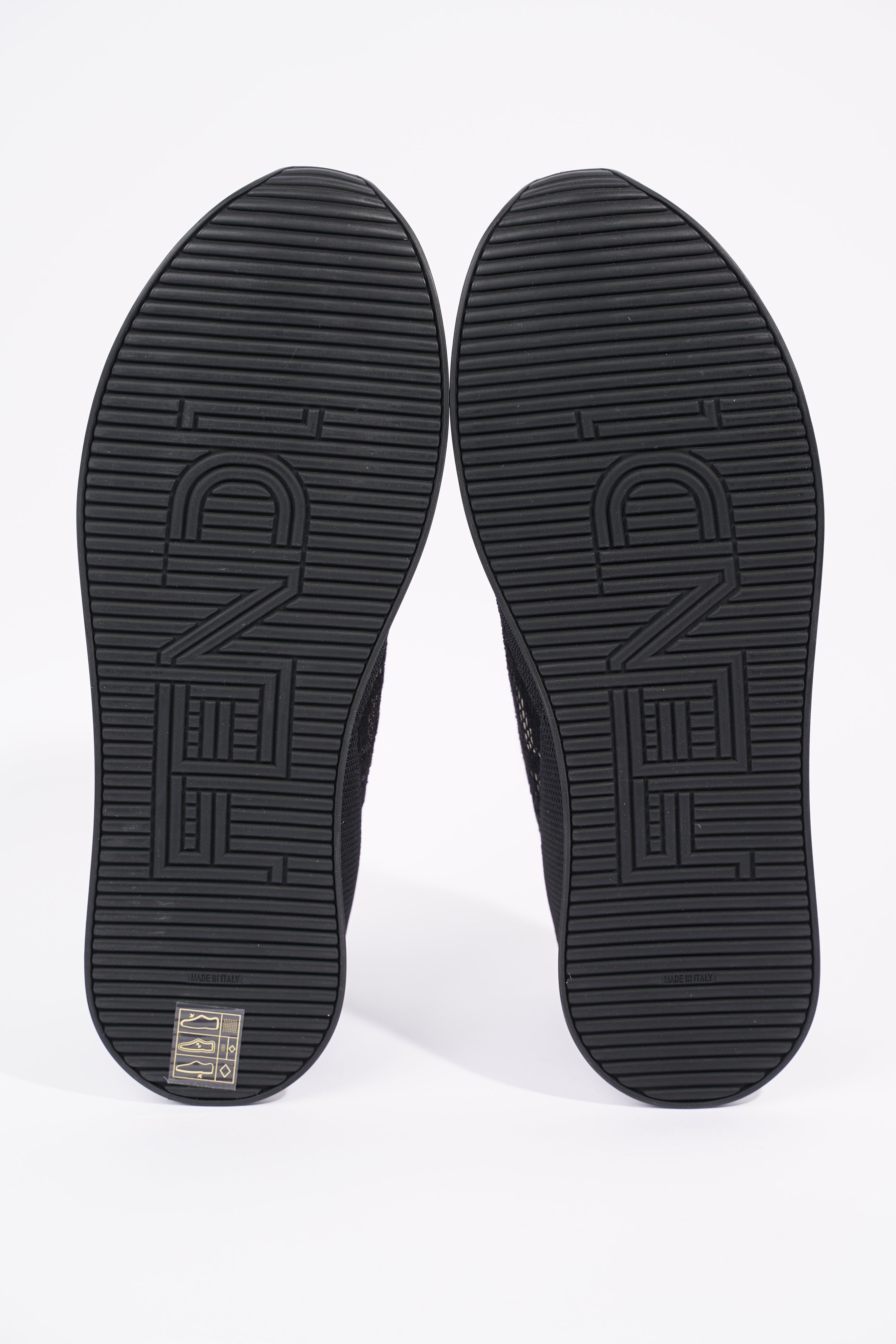 Fendi Womens Slip On Sneaker Black / White EU 39 / UK 6