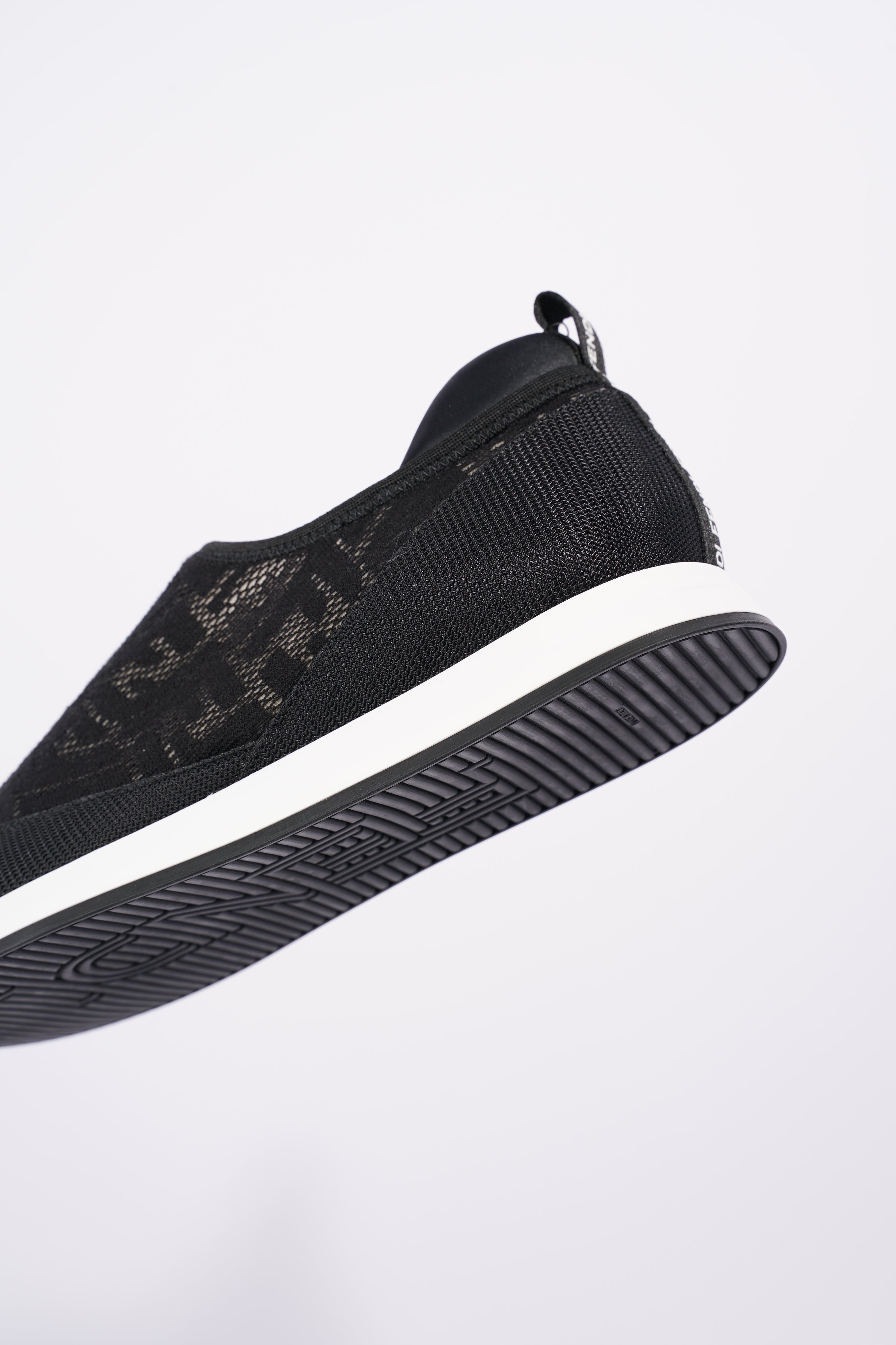 Fendi Womens Slip On Sneaker Black / White EU 39 / UK 6