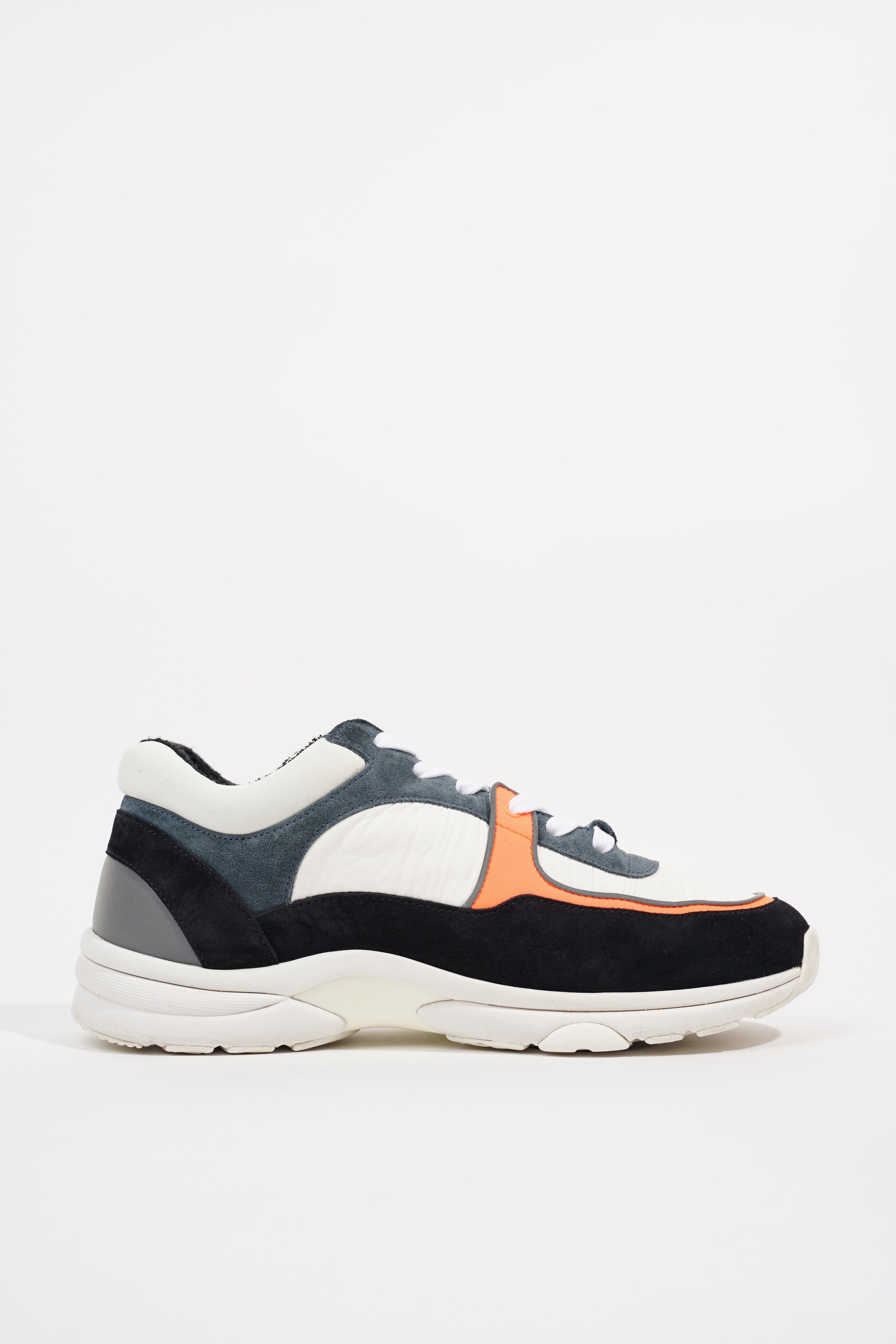 Chanel Womens CC Logo White / Blue / Orange EU 40 / UK 7