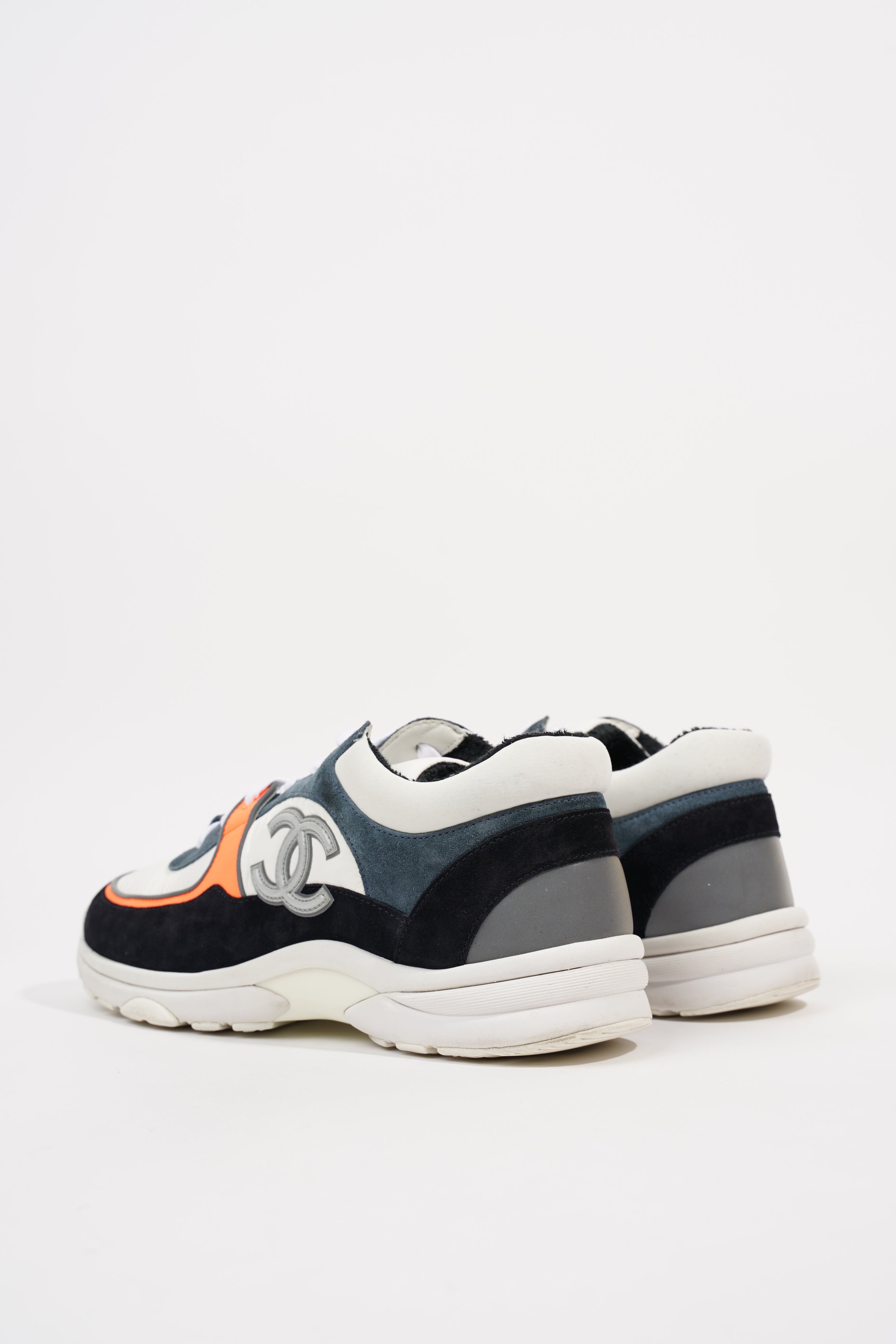 Chanel Womens CC Logo White / Blue / Orange EU 40 / UK 7