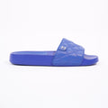 Chanel Womens Quilted Leather CC Slide Blue EU 35 / UK 2