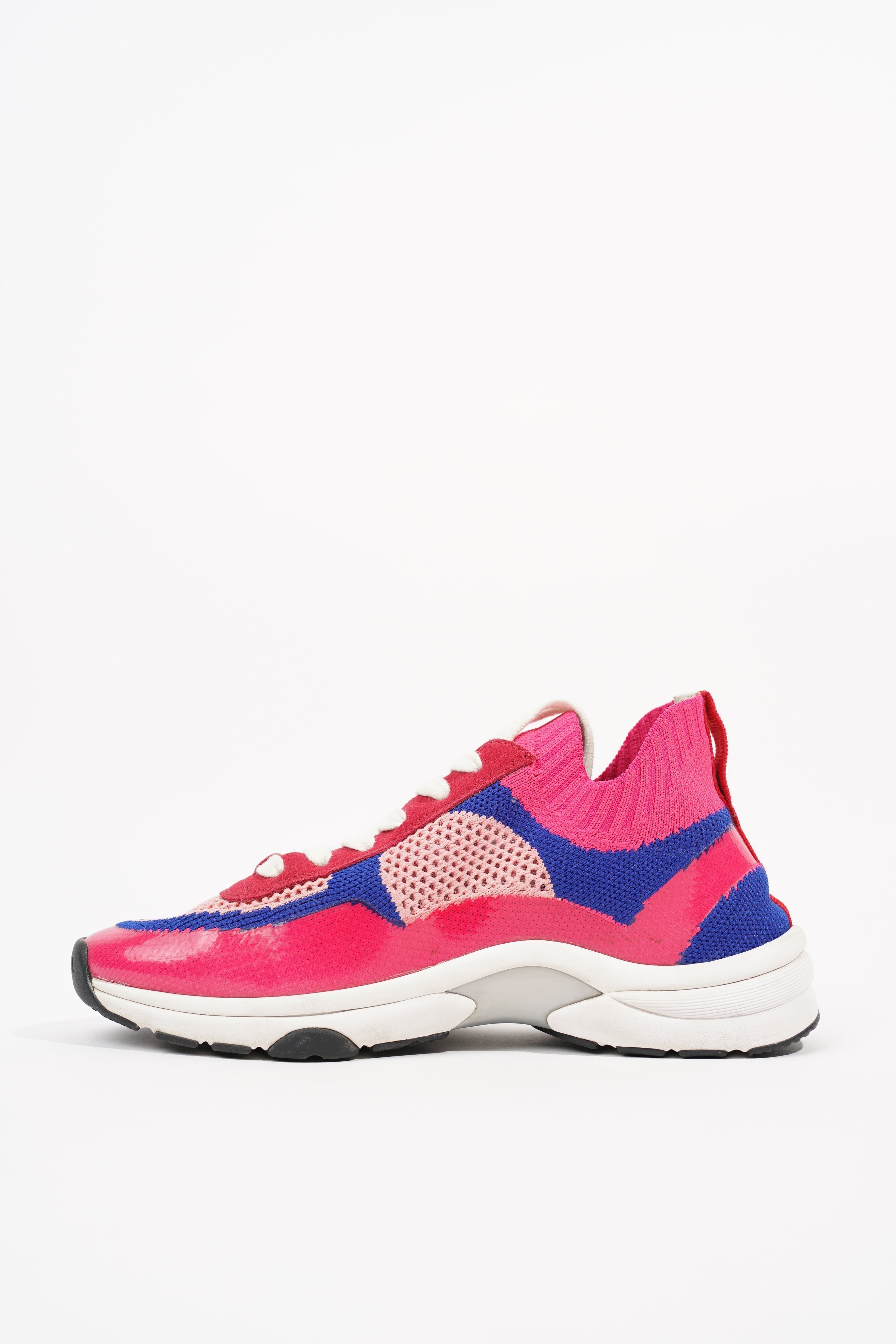 Chanel Womens CC Logo Knit Pink / Blue EU 36.5 / UK 3.5
