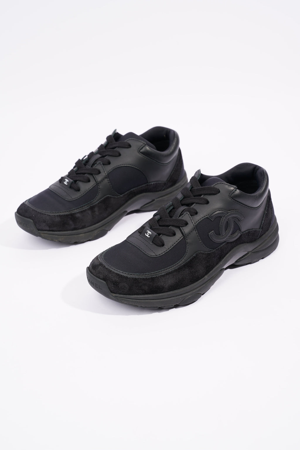 Chanel Womens CC Logo Black EU 38 / UK 5