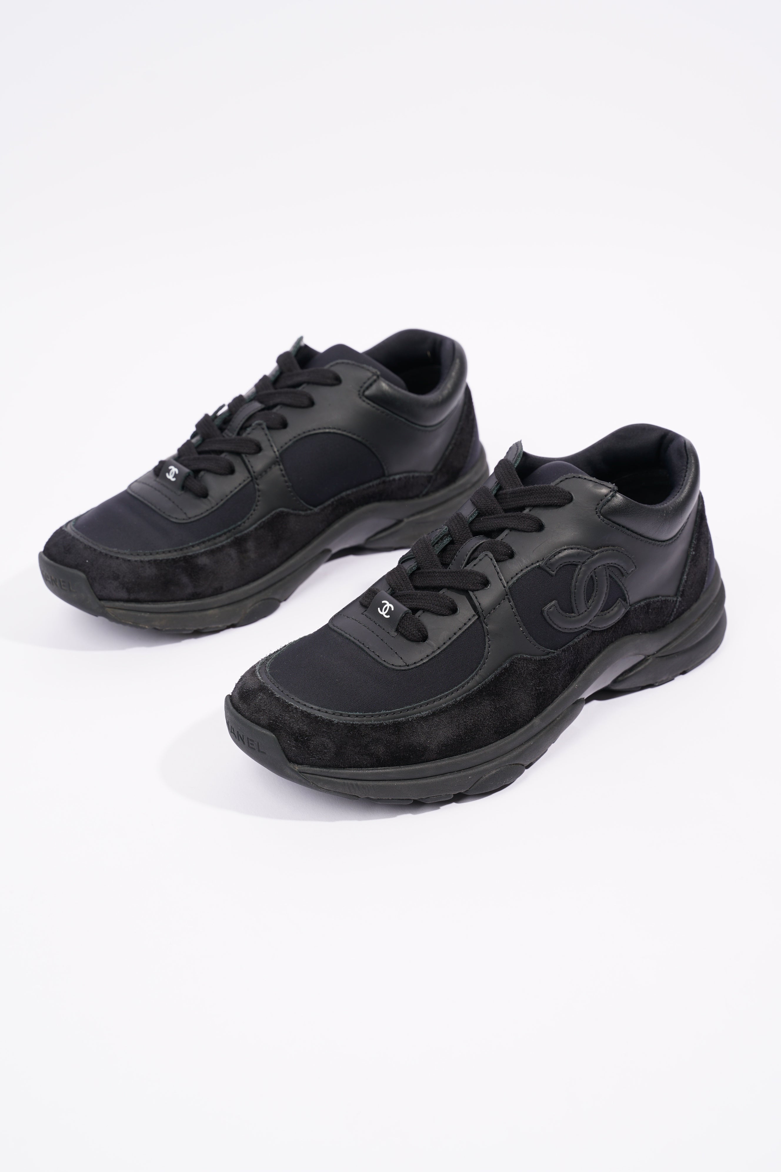 Chanel Womens CC Logo Black EU 38 / UK 5