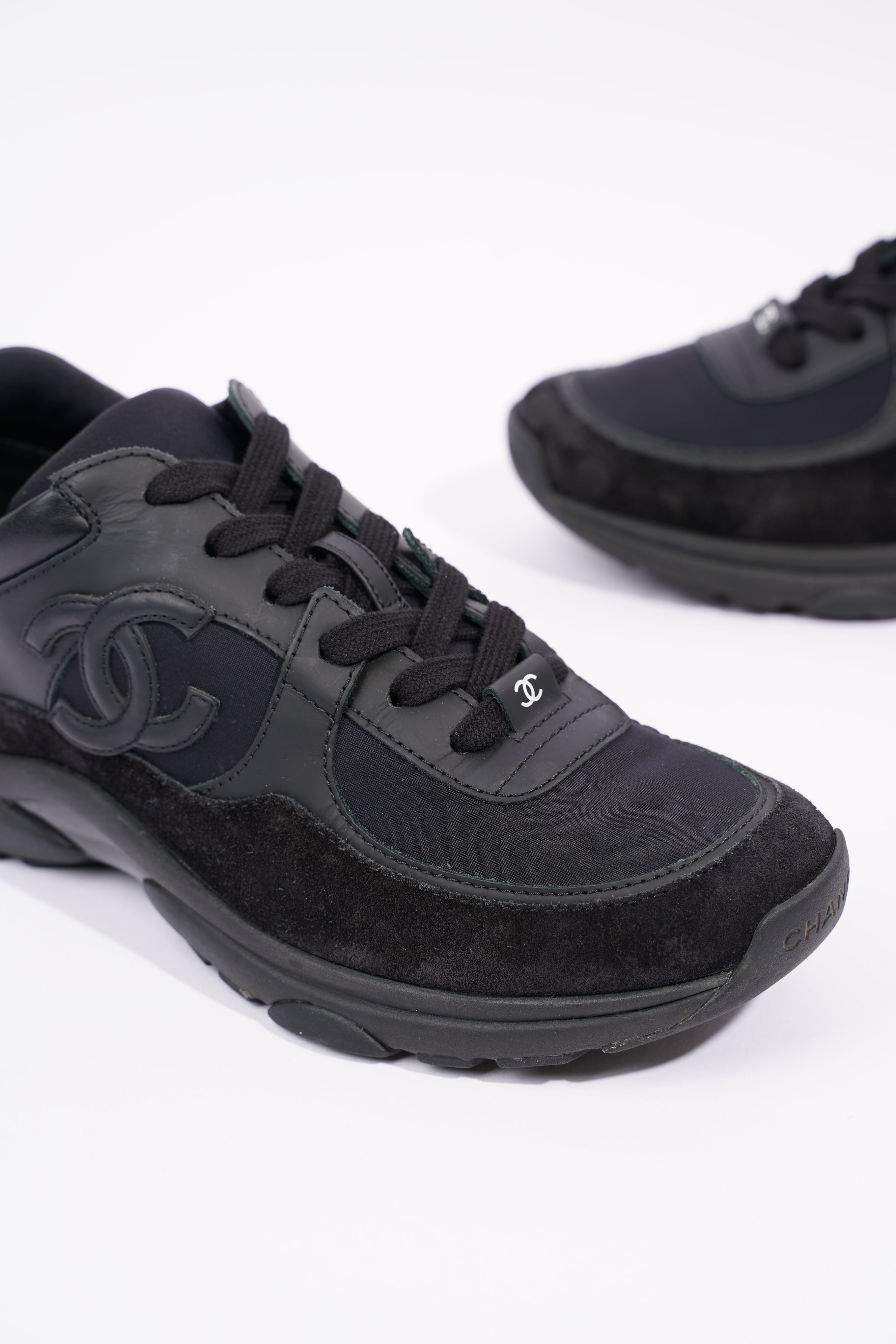 Chanel Womens CC Logo Black EU 38 / UK 5