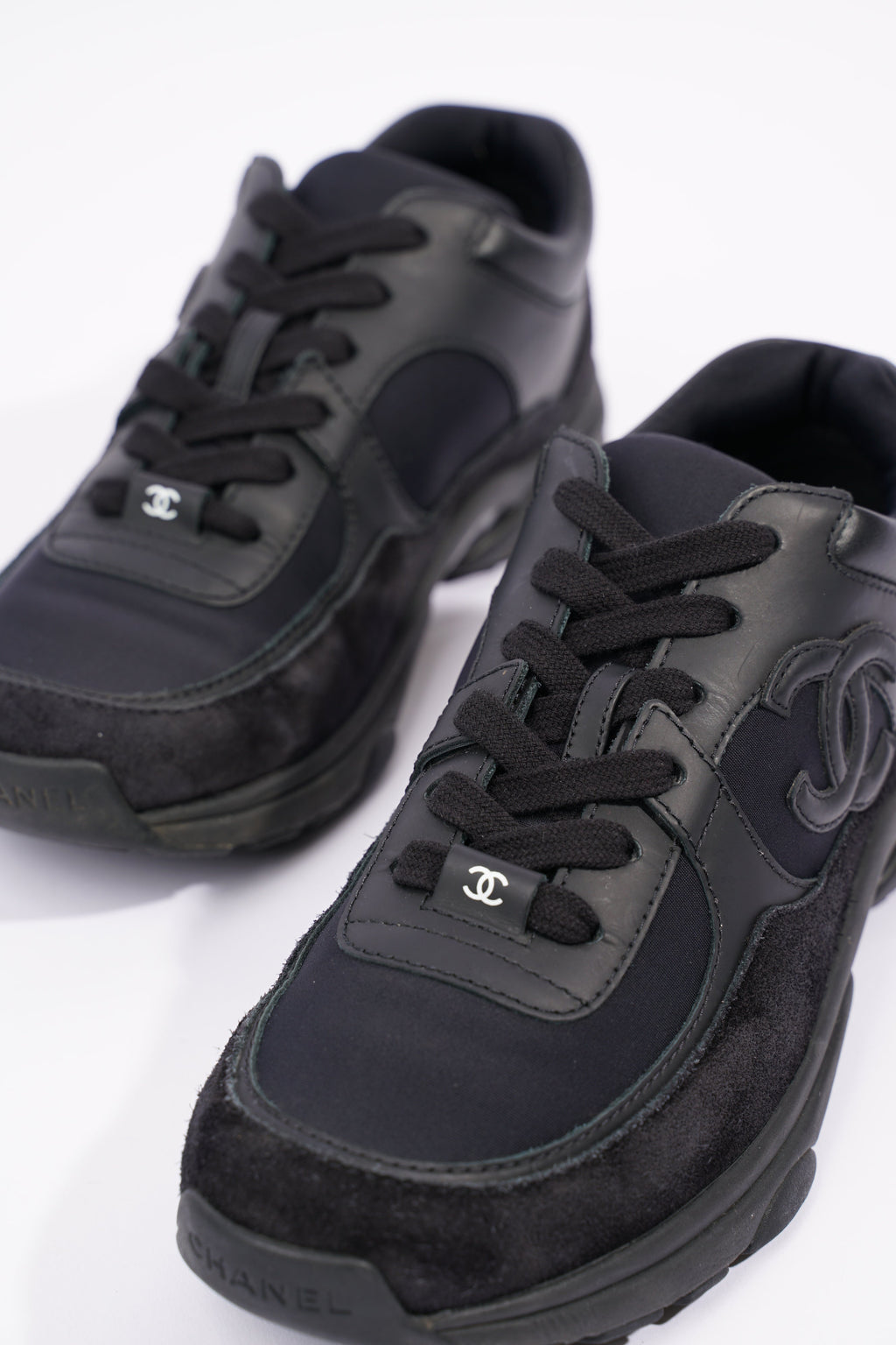 Chanel Womens CC Logo Black EU 38 / UK 5