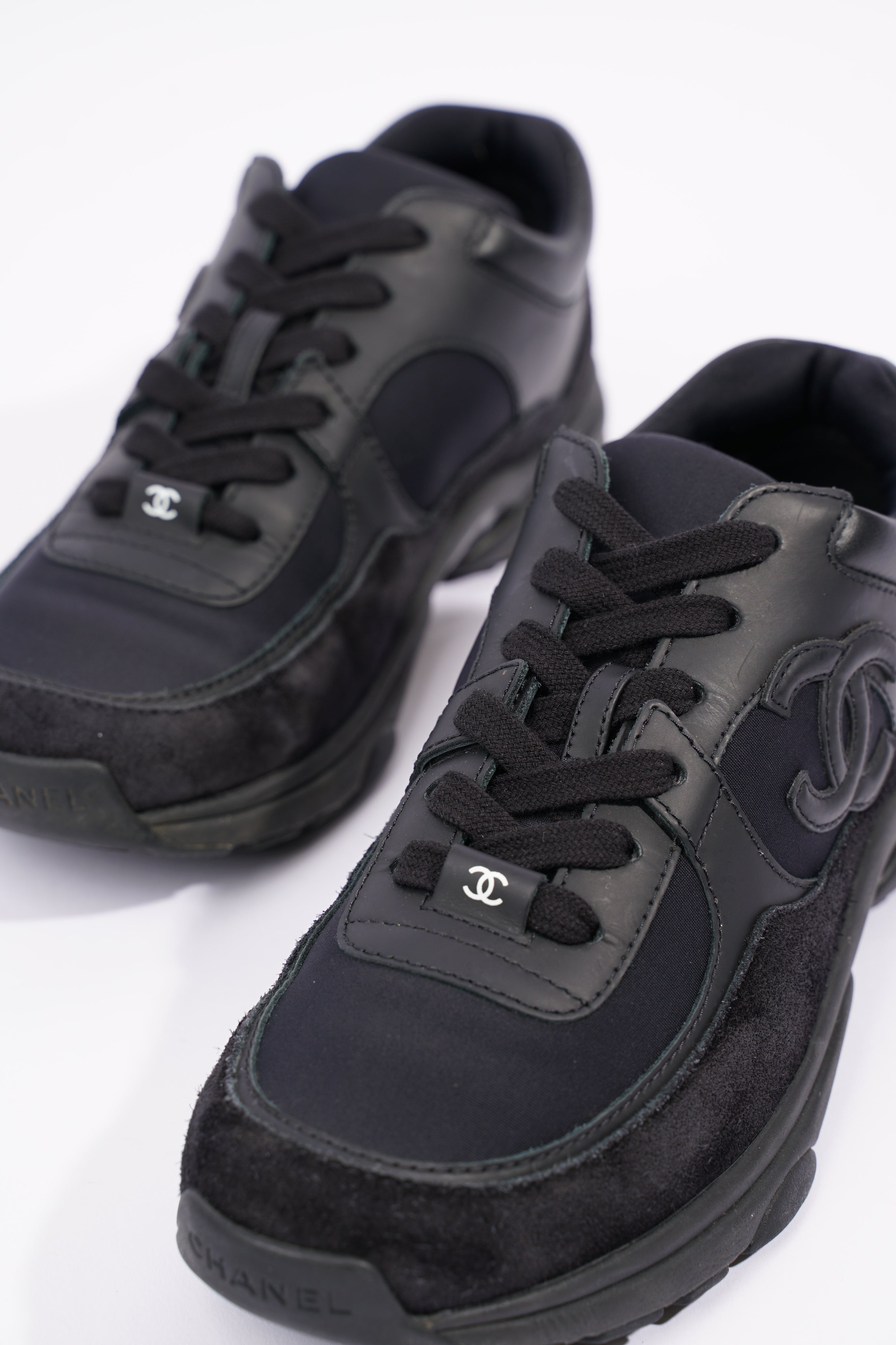 Chanel Womens CC Logo Black EU 38 / UK 5