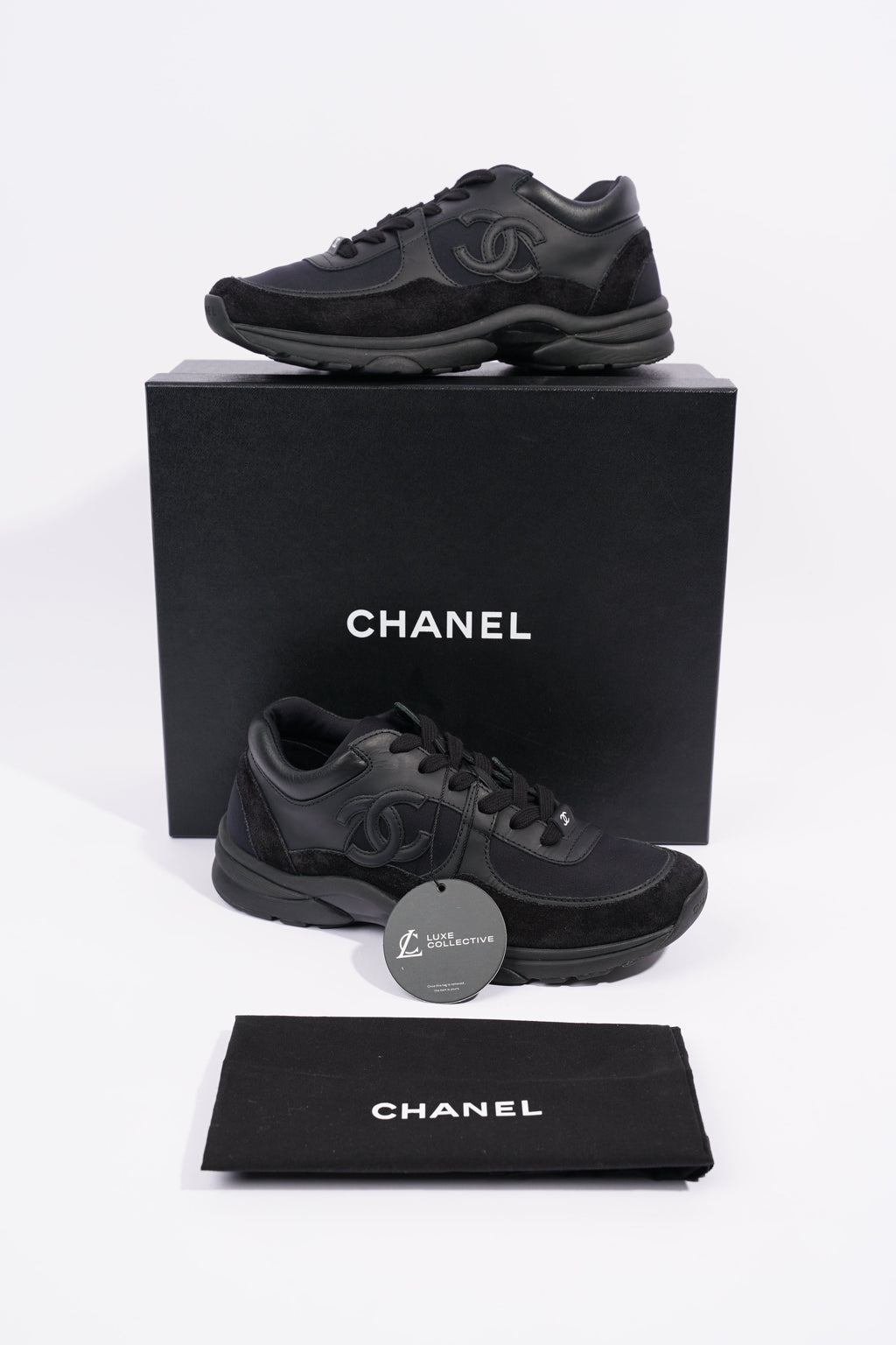 Chanel Womens CC Logo Black EU 38 / UK 5