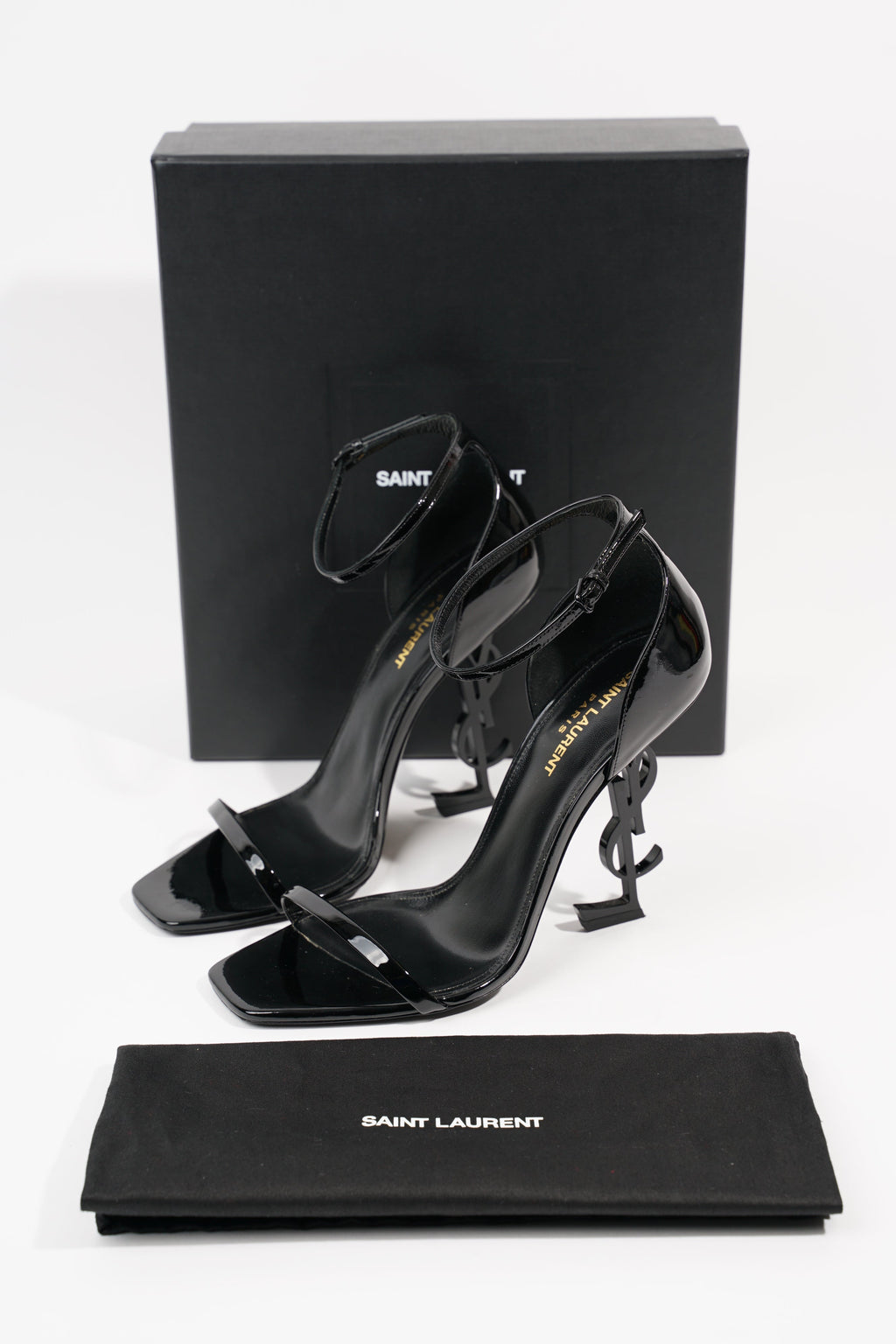 Saint Laurent Womens Opyum 110 Patent Black EU 40 / UK 7