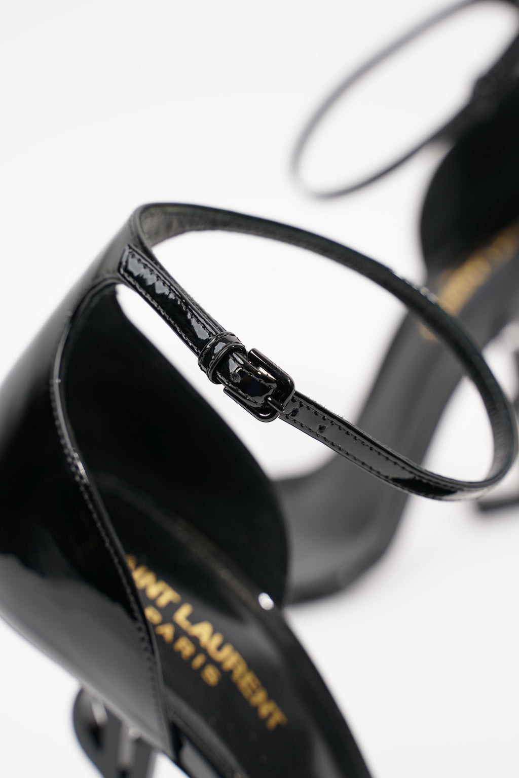 Saint Laurent Womens Opyum 110 Patent Black EU 40 / UK 7