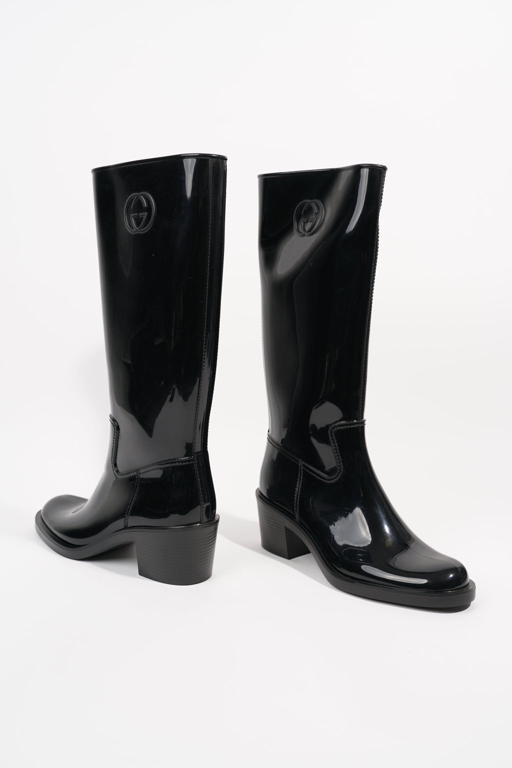 Gucci Womens GG Rainboot Black EU 40 / UK 7