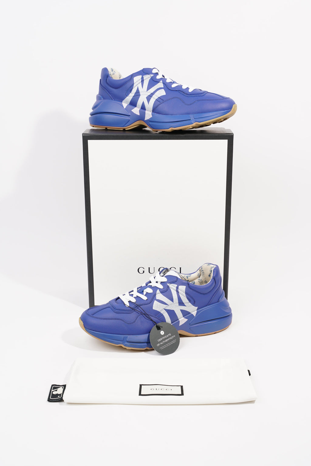 Gucci Mens Rhyton New York Yankees Blue / White EU 42.5 / UK 8.5