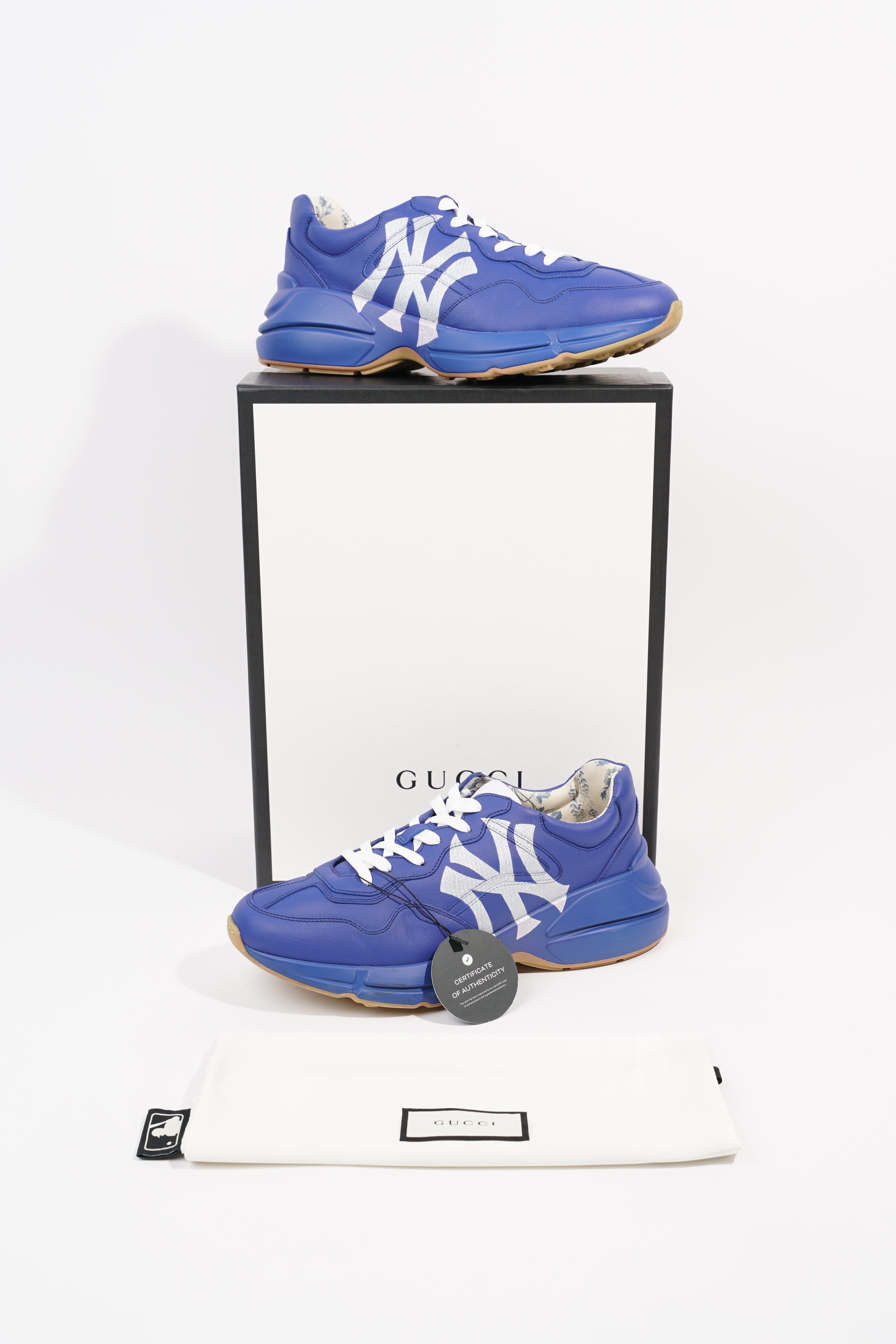 Gucci Mens Rhyton New York Yankees Blue / White EU 42.5 / UK 8.5