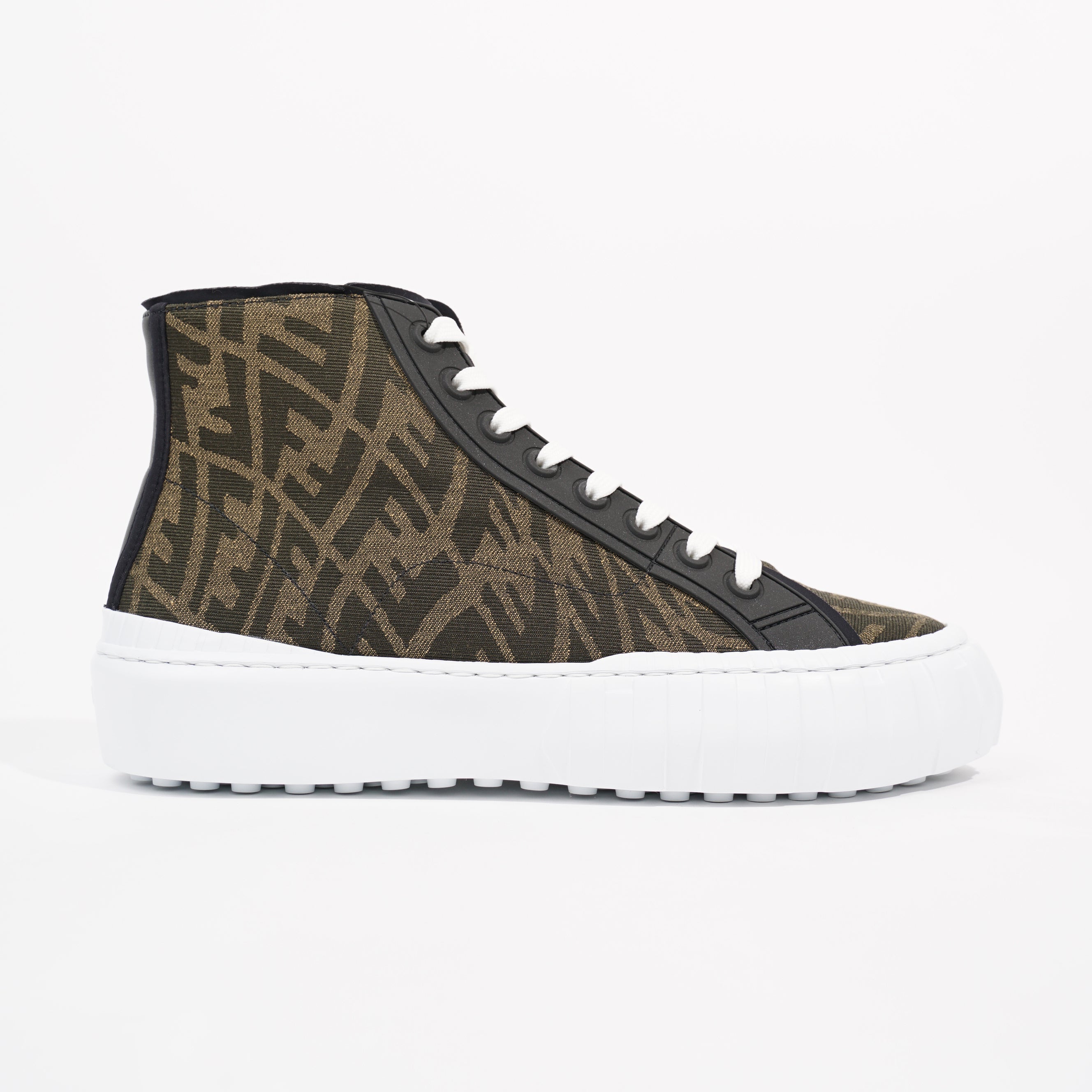 Fendi Mens FF Vertigo High Top Monogram EU 41 / UK 7